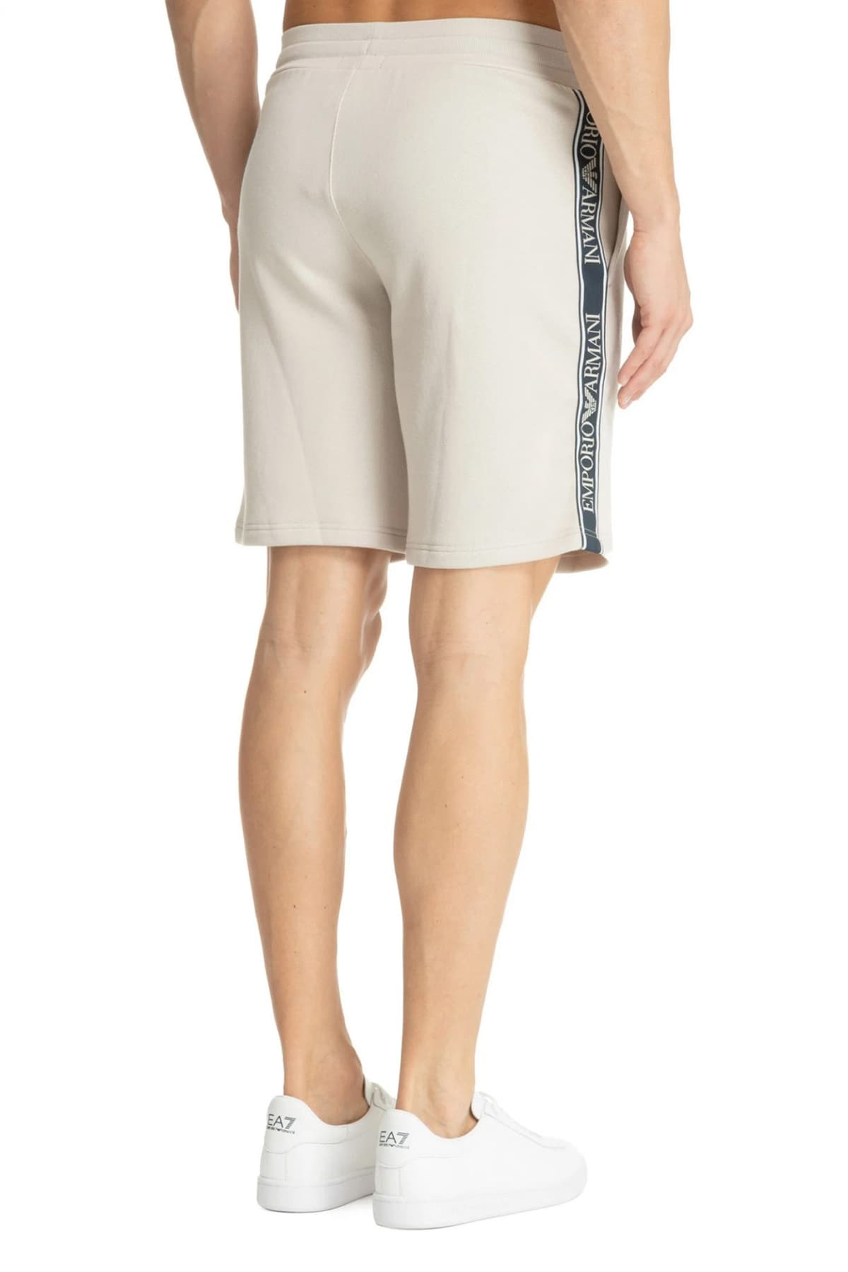 EMPORIO ARMANI ΒΕΡΜΟΥΔΑ ΦΟΥΤΕΡ LOGO ΜΠΕΖ