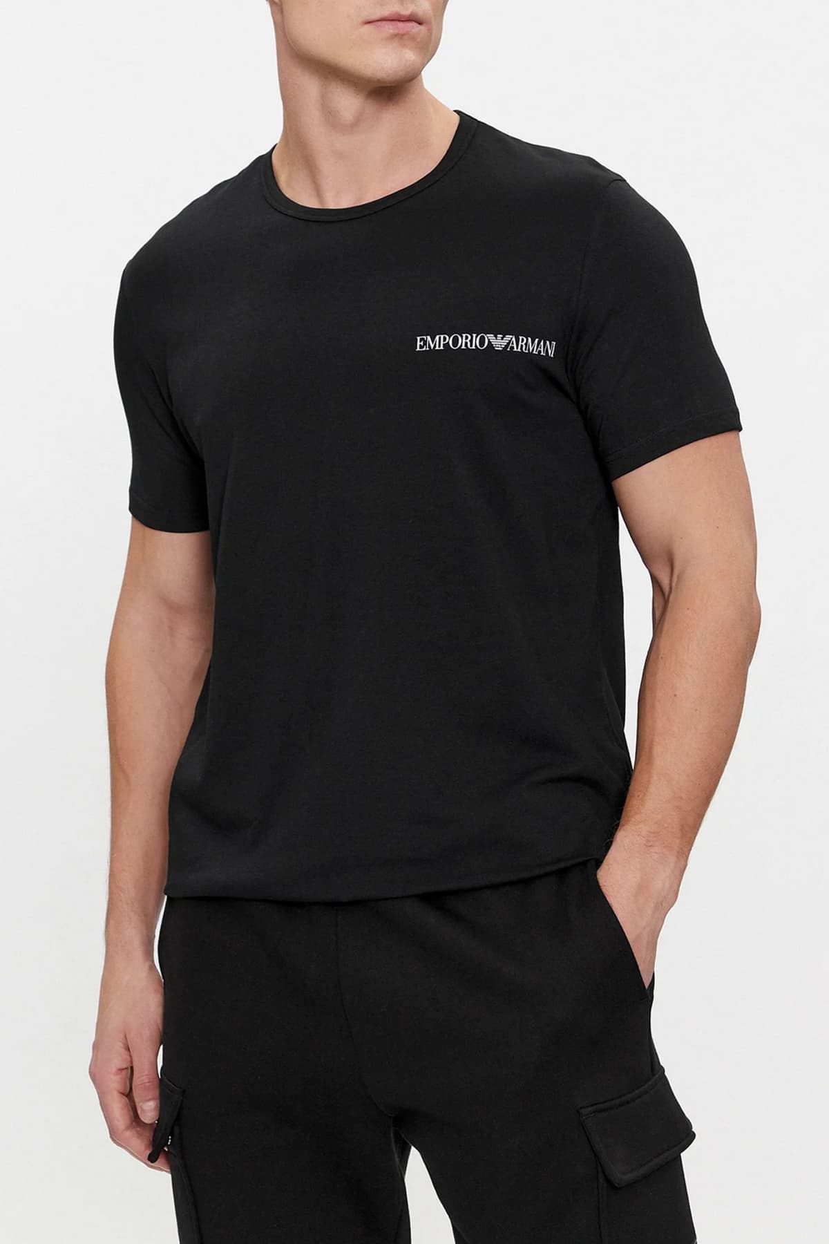 EMPORIO ARMANI ΕΣΩΡΟΥΧΑ 2PACK T-SHIRT CREW NECK ΜΑΥΡΟ