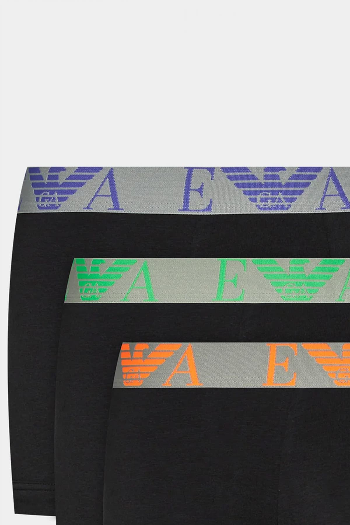 EMPORIO ARMANI ΕΣΩΡΟΥΧΑ 3PACK TRUNK COTTON STRETCH ΜΑΥΡΟ