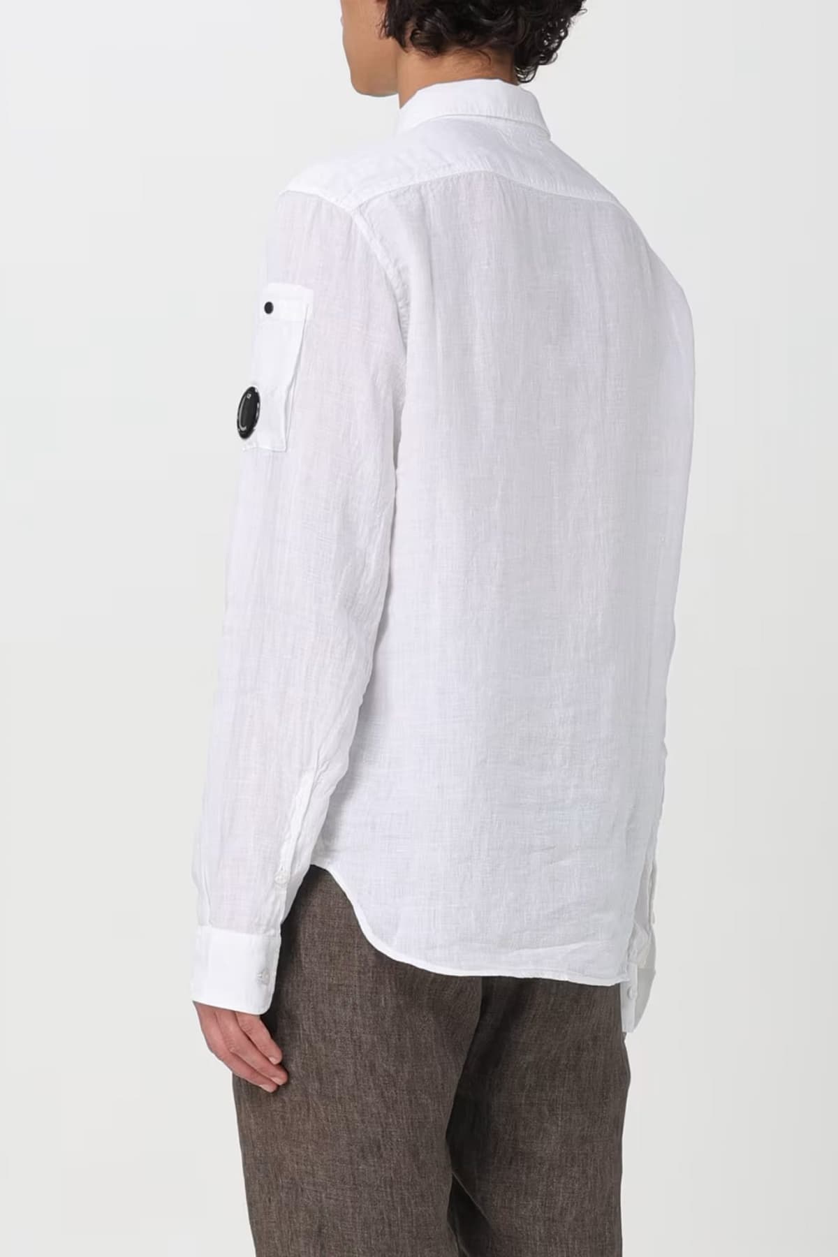 C.P. COMPANY ΠΟΥΚΑΜΙΣΟ ΛΙΝΟ GOGGLE ΕΚΡΟΥ