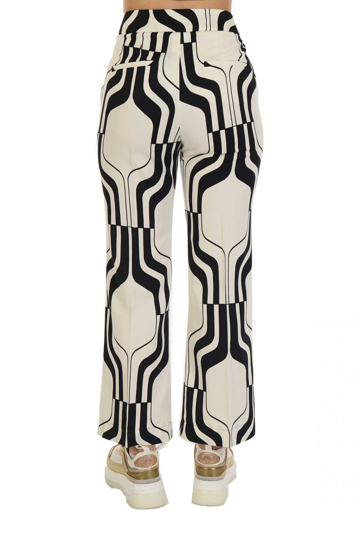 MARELLA ART 365 ΠΑΝΤΕΛΟΝΑ ADDIRSI ΣΧΕΔΙΟ ΕΚΡΟΥ/ΜΑΥΡΟ