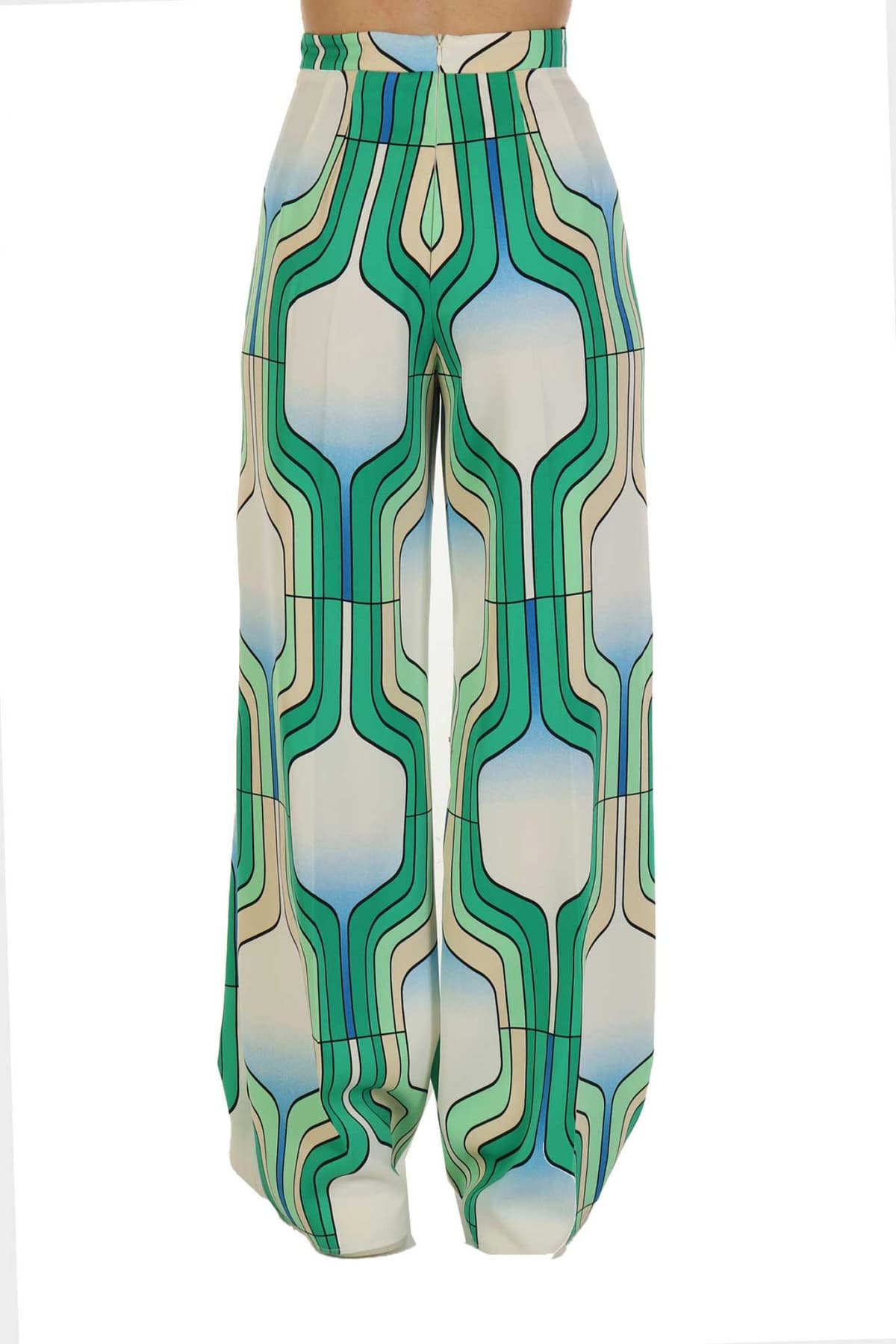 MARELLA ΠΑΝΤΕΛΟΝΑ CIFRA ΠΟΛΥΧΡΩΜΗ ΠΡΑΣΙΝΗ