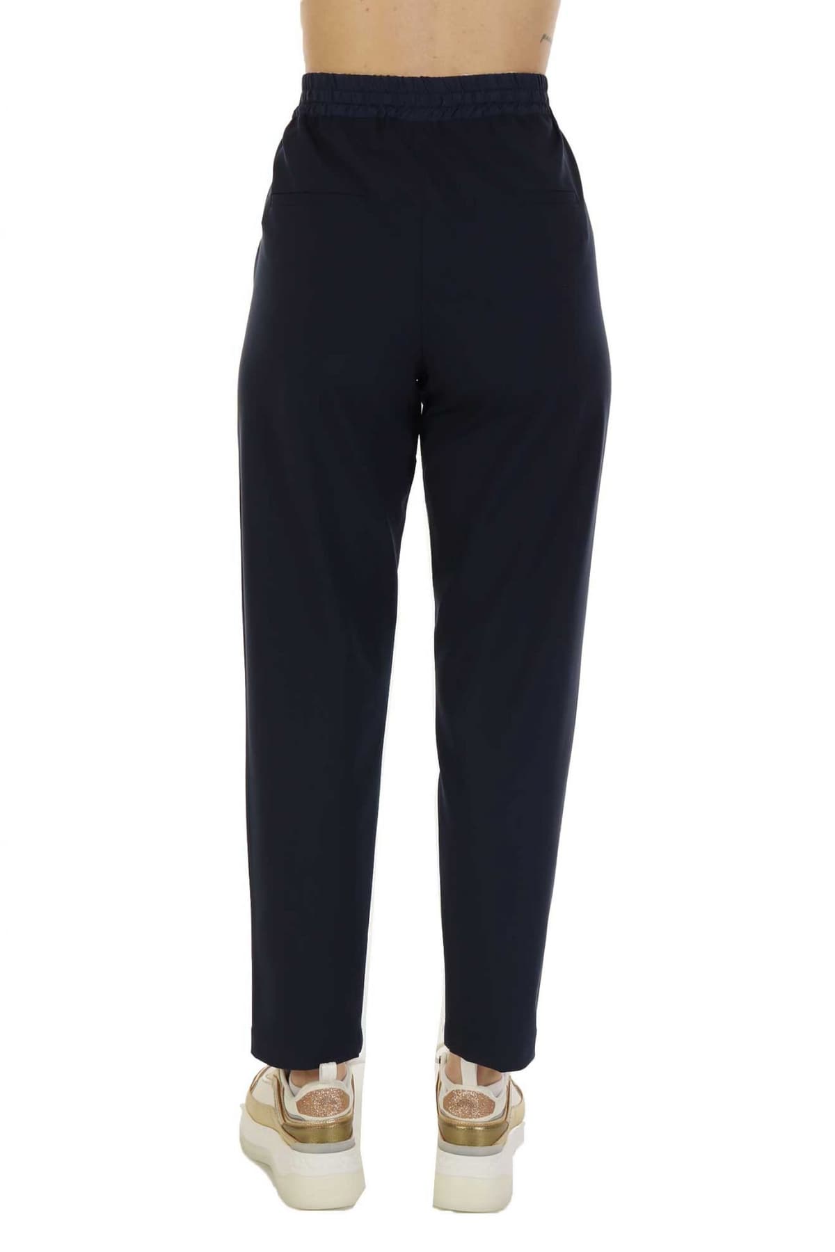 MARELLA MONOCHROME ΠΑΝΤΕΛΟΝΙ TOAST ΛΑΣΤΙΧΟ ΣΚΟΥΡΟ ΜΠΛΕ