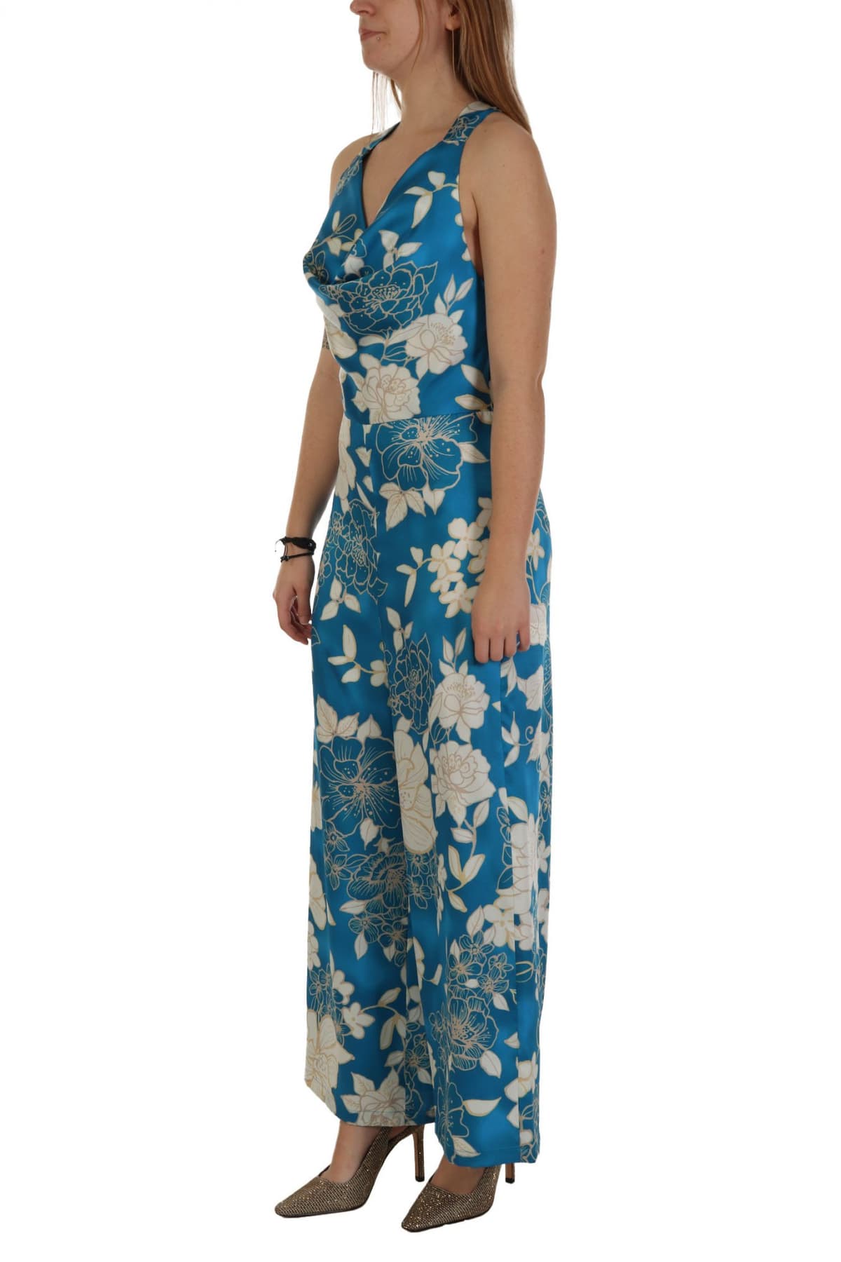 MARELLA EMME ΟΛΟΣΩΜΗ ΦΟΡΜΑ ASBURGO ΑΝΟΙΧΤΗ ΠΛΑΤΗ ΝΤΡΑΠΕ ΕΜΠΡΙΜΕ ΜΠΛΕ