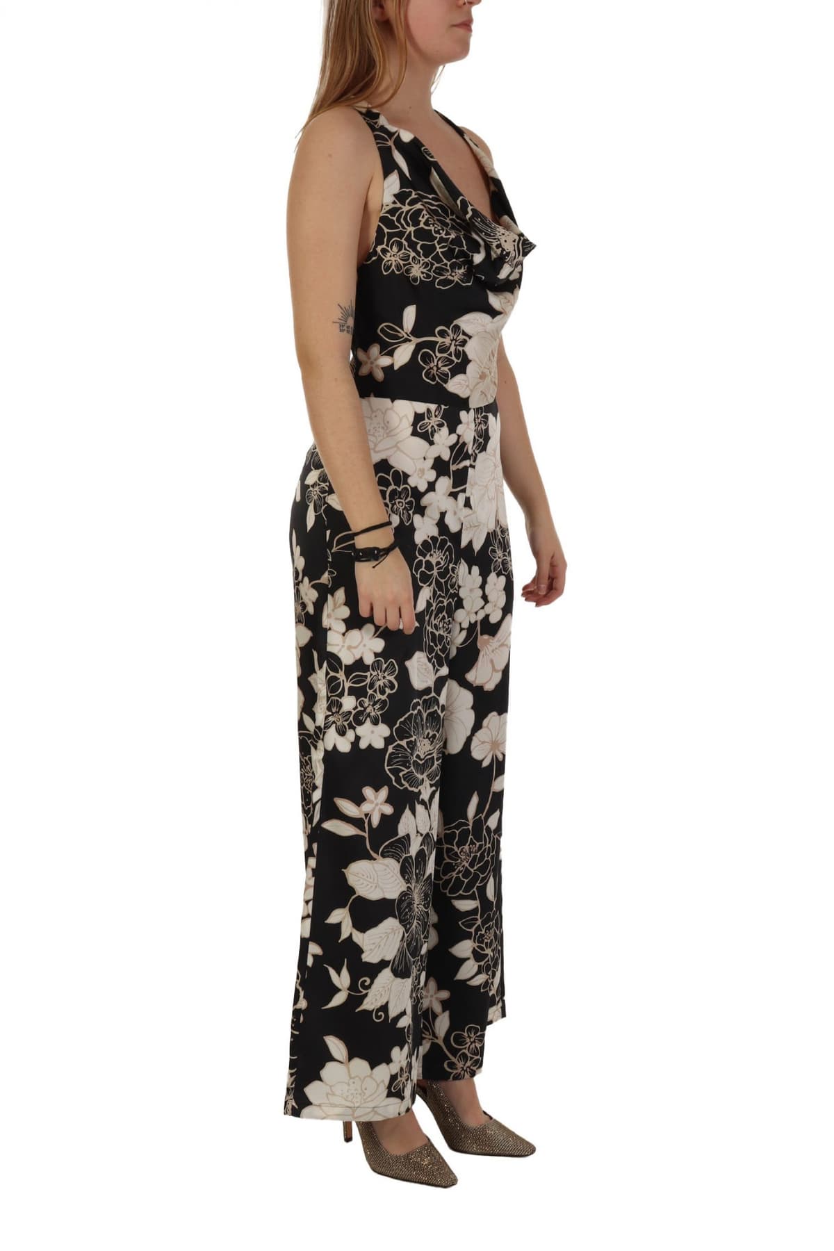 MARELLA EMME ΟΛΟΣΩΜΗ ΦΟΡΜΑ ASBURGO ΑΝΟΙΧΤΗ ΠΛΑΤΗ ΝΤΡΑΠΕ ΕΜΠΡΙΜΕ ΜΑΥΡΟ