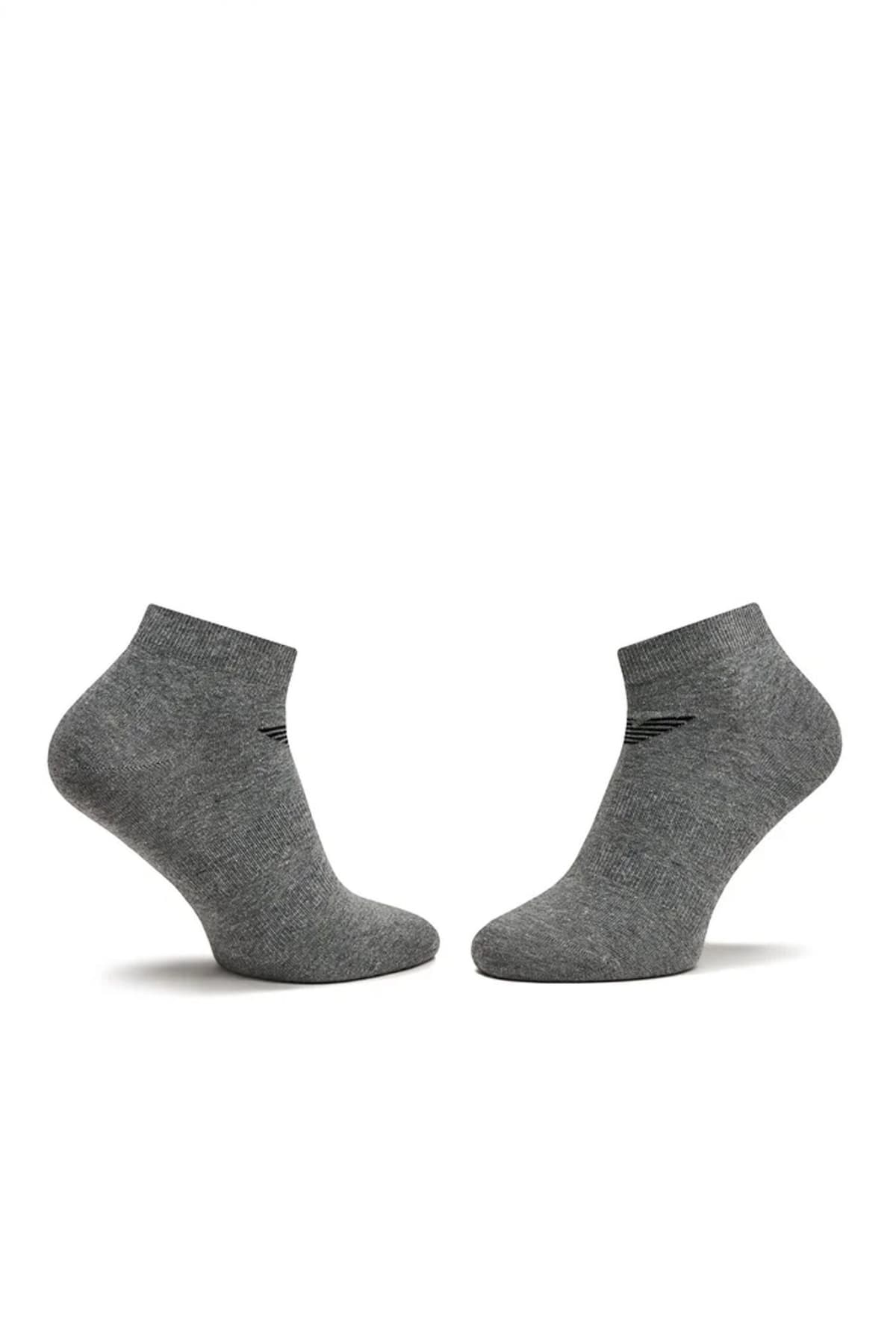 EMPORIO ARMANI ΚΑΛΤΣΑΚΙΑ 3PACK LOGO ΜΑΥΡΟ-ΓΚΡΙ-ΛΕΥΚΟ