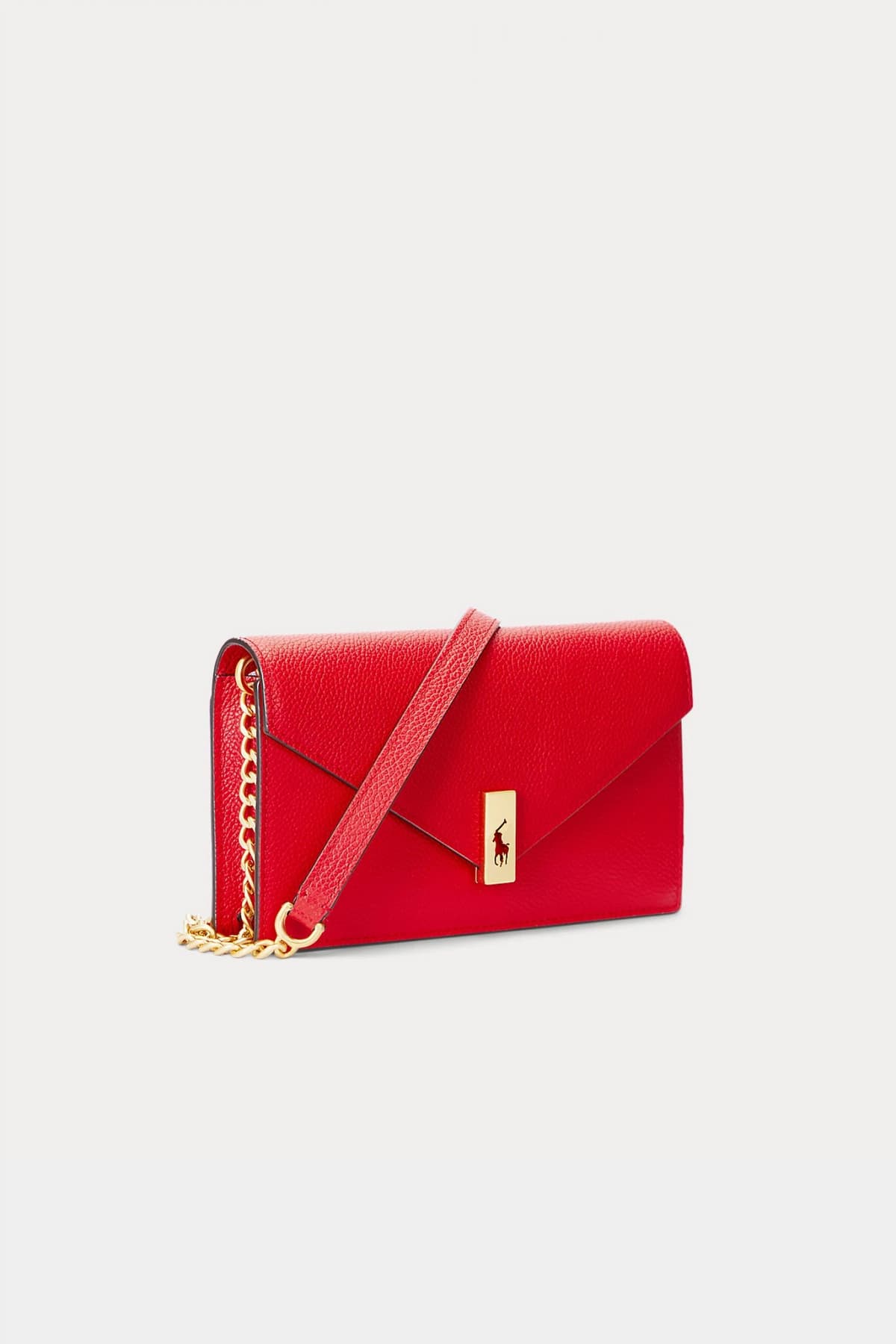 RALPH LAUREN ΤΣΑΝΤΑΚΙ CROSSBODY LOGO ΚΟΚΚΙΝΟ