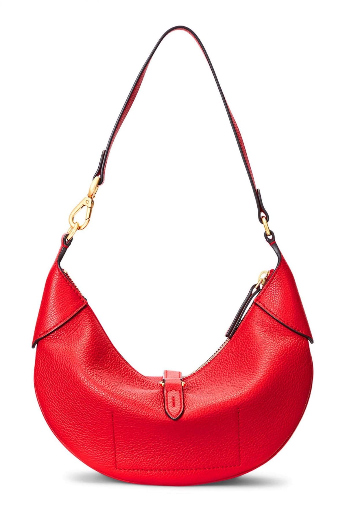 RALPH LAUREN ΤΣΑΝΤΑΚΙ ΩΜΟΥ ΜΕΤΑΛΛΙΚΟ LOGO ΦΕΡΜΟΥΑΡ ΚΟΚΚΙΝΟ