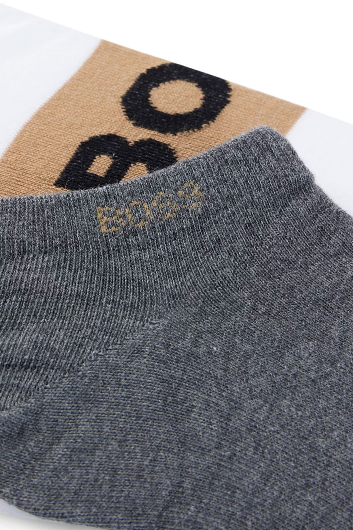 BOSS ΚΑΛΤΣΕΣ 2P AS LOGO COL CC ΛΕΥΚΟ-ΓΚΡΙ