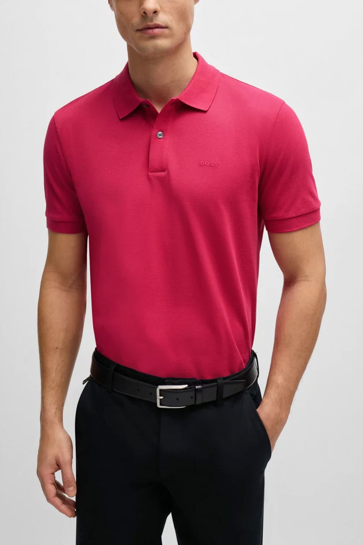 BOSS POLO PALLAS ΦΟΥΞΙΑ