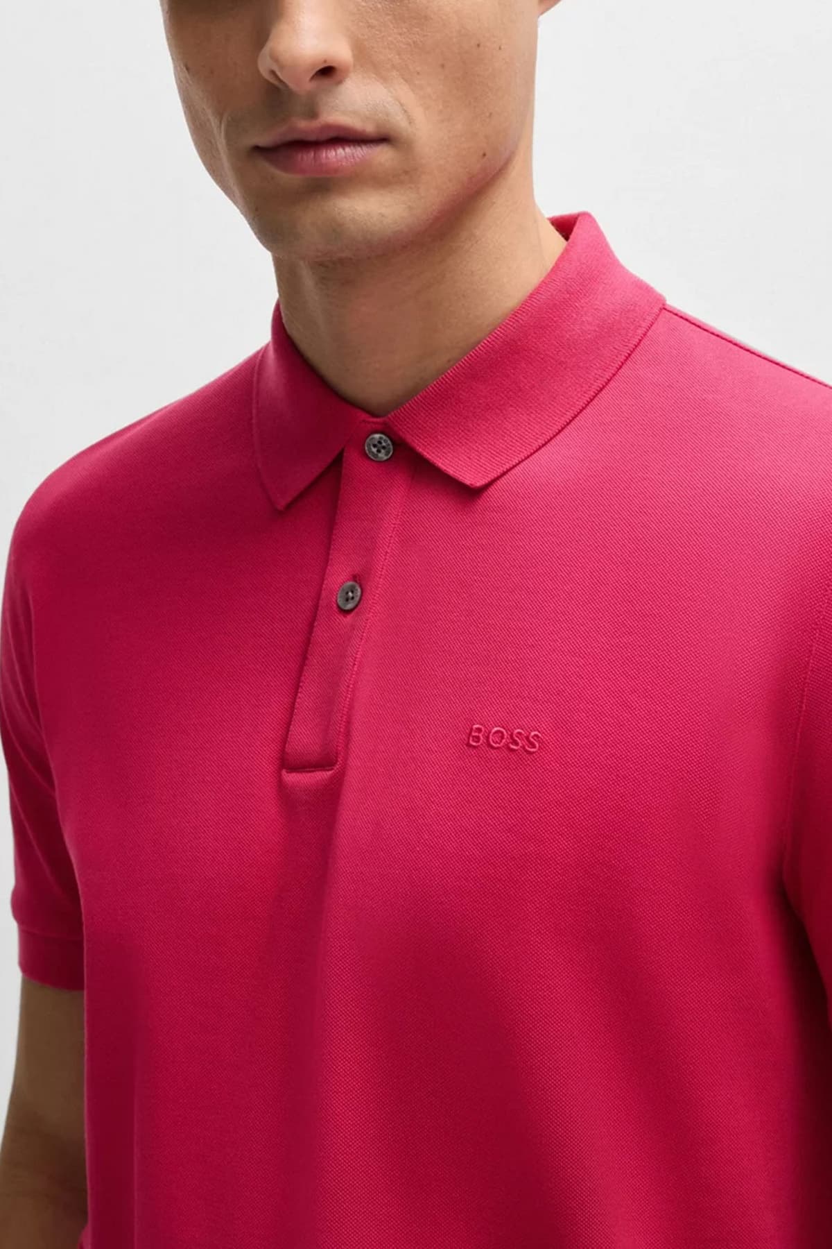 BOSS POLO PALLAS ΦΟΥΞΙΑ