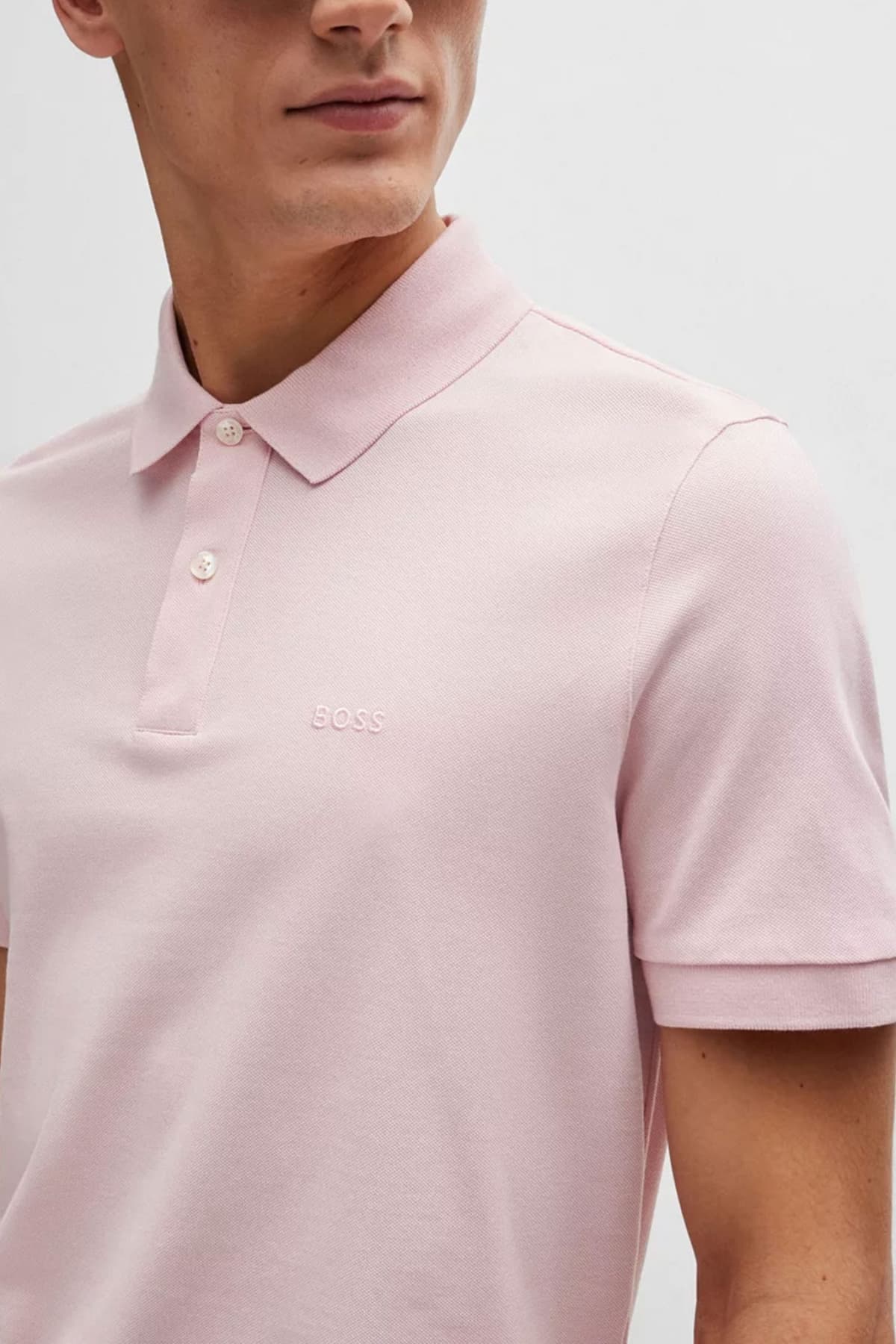 Men's Polo Shirts Boss Pink