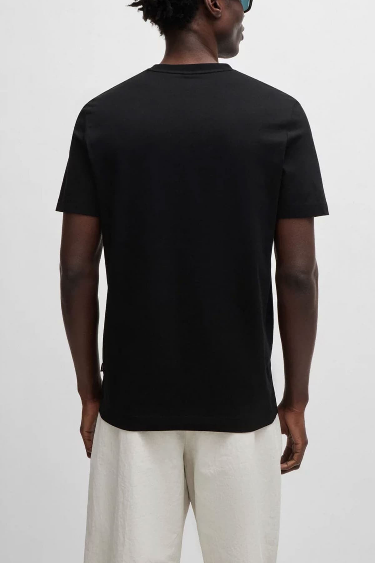 BOSS T-SHIRT THOMPSON 01 ΜΑΥΡΟ