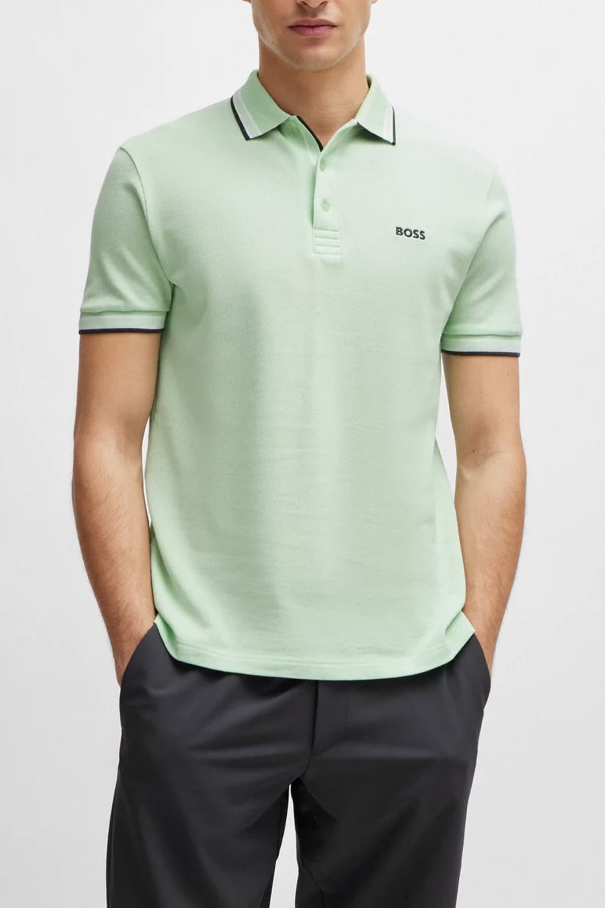 BOSS ATHLEISURE POLO PADDY REGULAR FIT ΦΥΤΡΙ