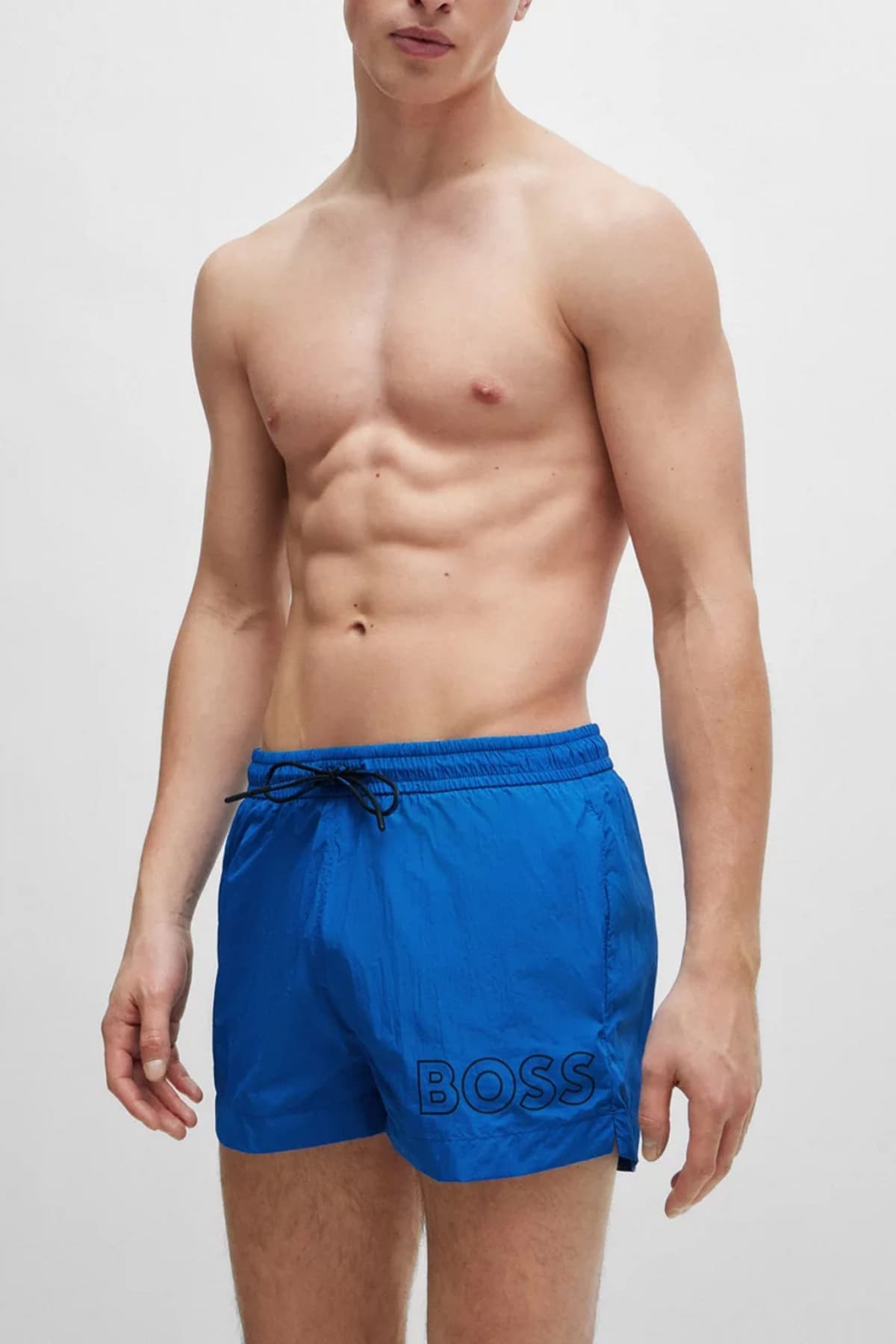 BOSS BEACHWEAR ΜΑΓΙΩ MOONEYE QUICK DRY ΡΟΥΑ ΜΠΛΕ