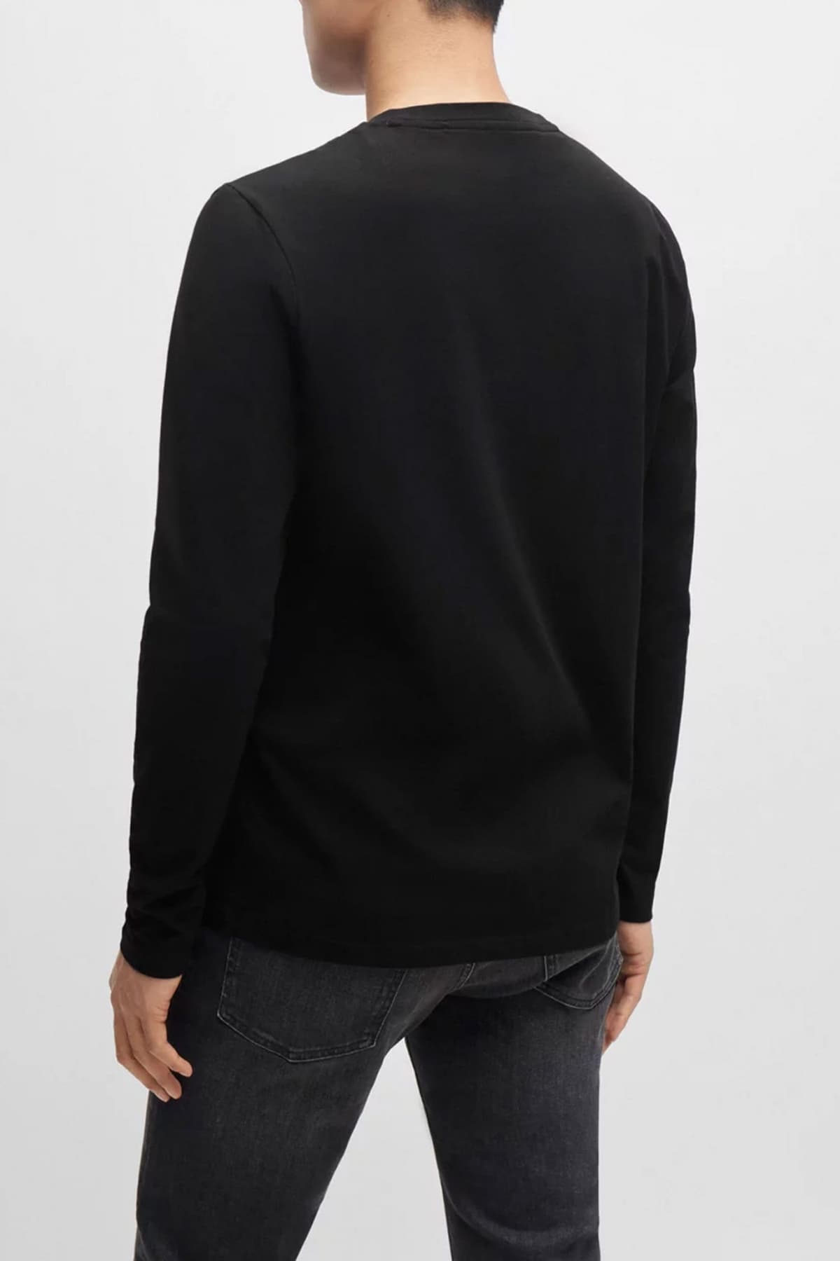 BOSS CASUAL T-SHIRT TCHARK ΜΑΥΡΟ