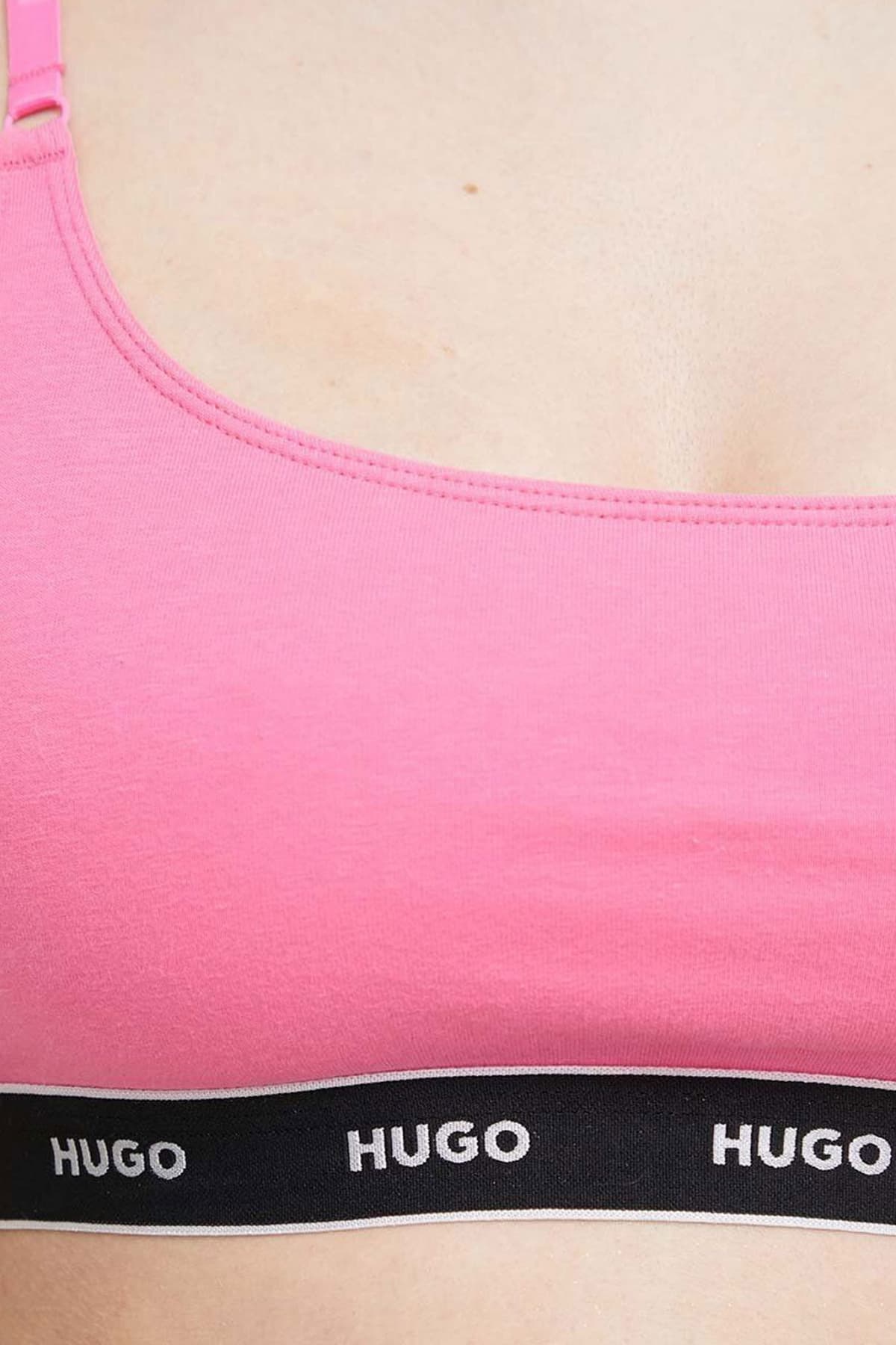 HUGO ΕΣΩΡΟΥΧΟ TWIN BRALETTE STRIPE ΡΟΖ-ΓΑΛΑΖΙΟ