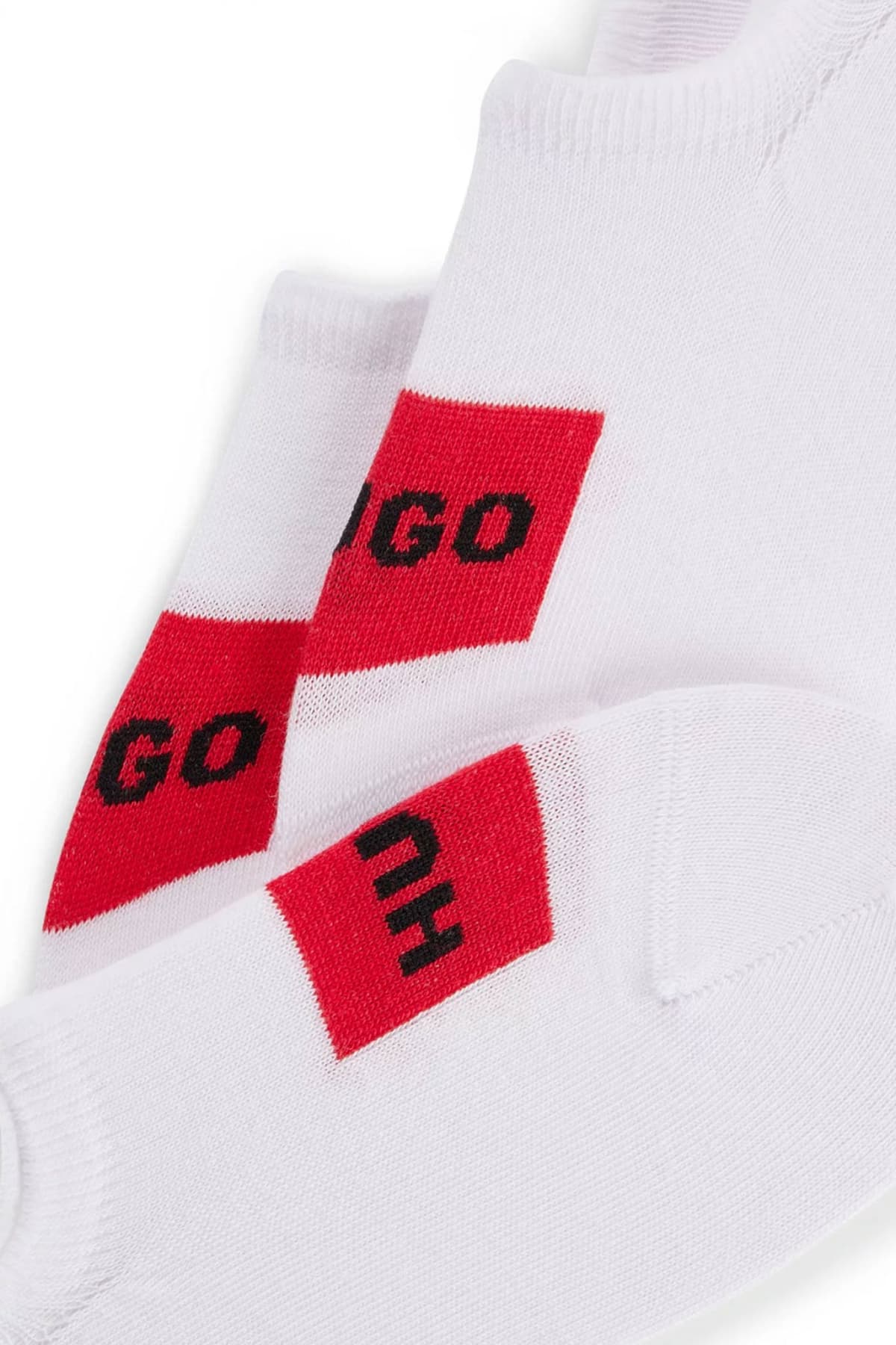 HUGO ΚΑΛΤΣΕΣ 3P LC LABEL CC ΛΕΥΚΟ-ΚΟΚΚΙΝΟ