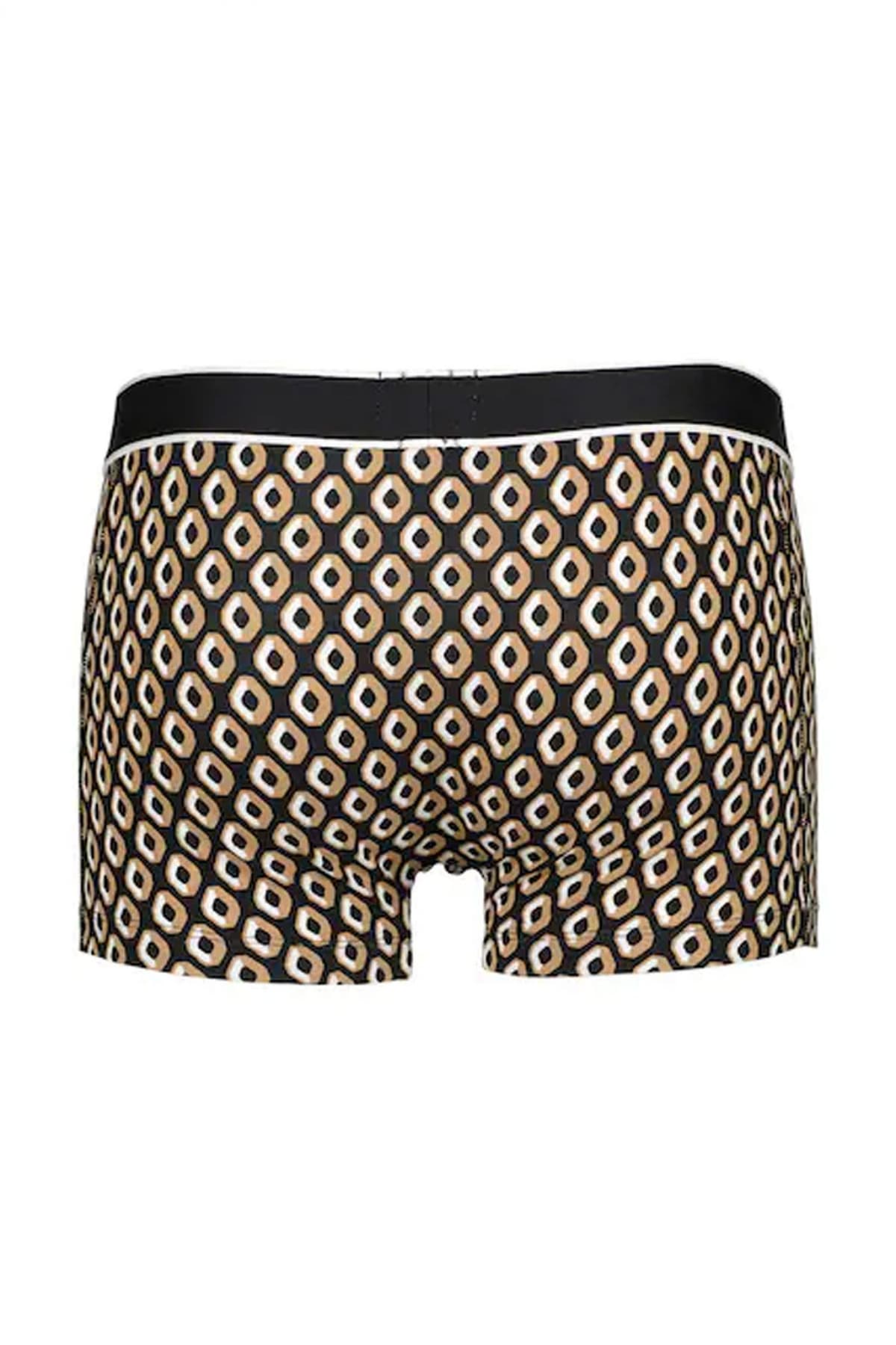 BOSS ΕΣΩΡΟΥΧO TRUNK 24 PRINT ΜΑΥΡΟ-ΜΠΕΖ