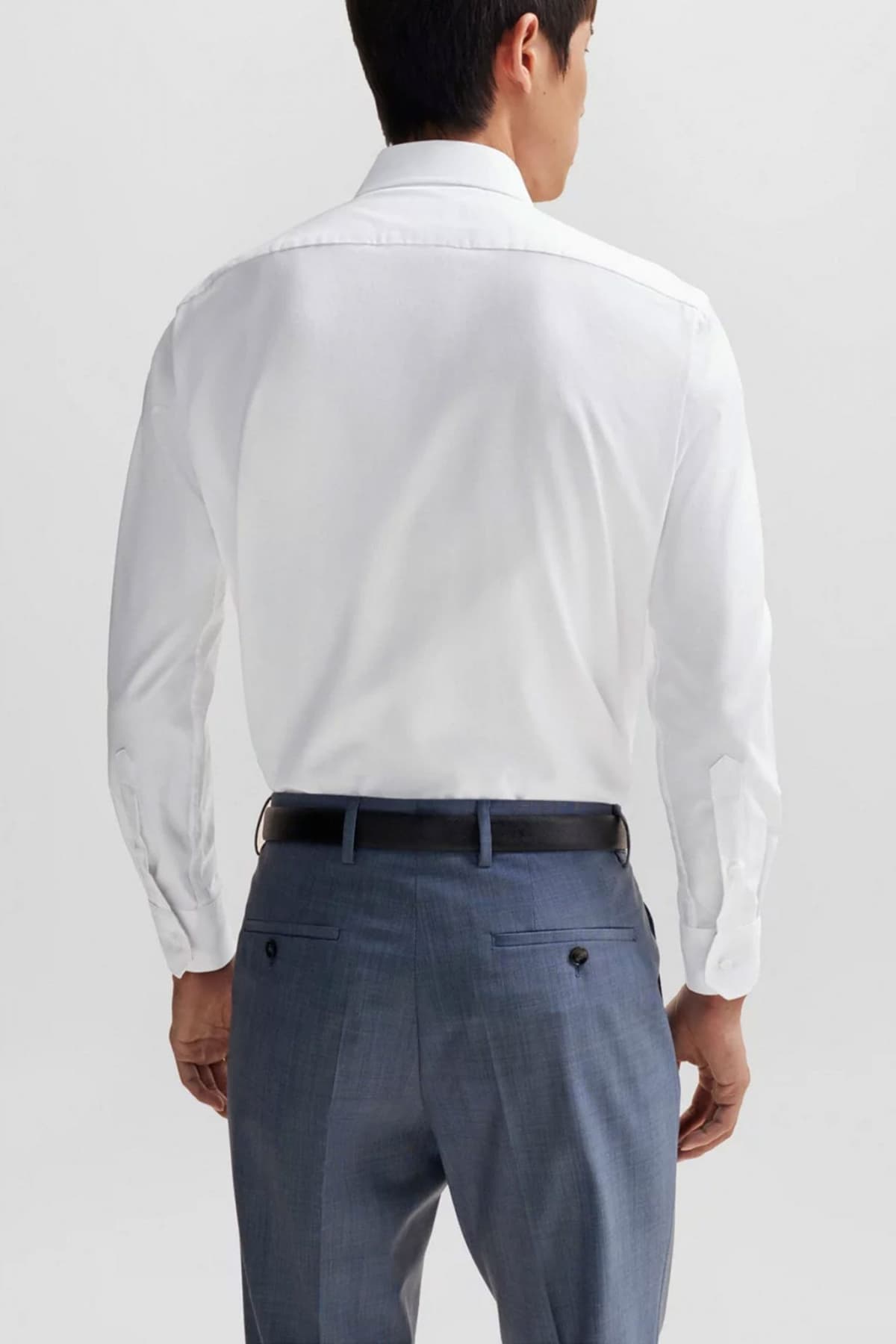 BOSS ΠΟΥΚΑΜΙΣΟ REGULAR FIT EASY IRON H-JOE-KENT-C3-214 ΛΕΥΚΟ