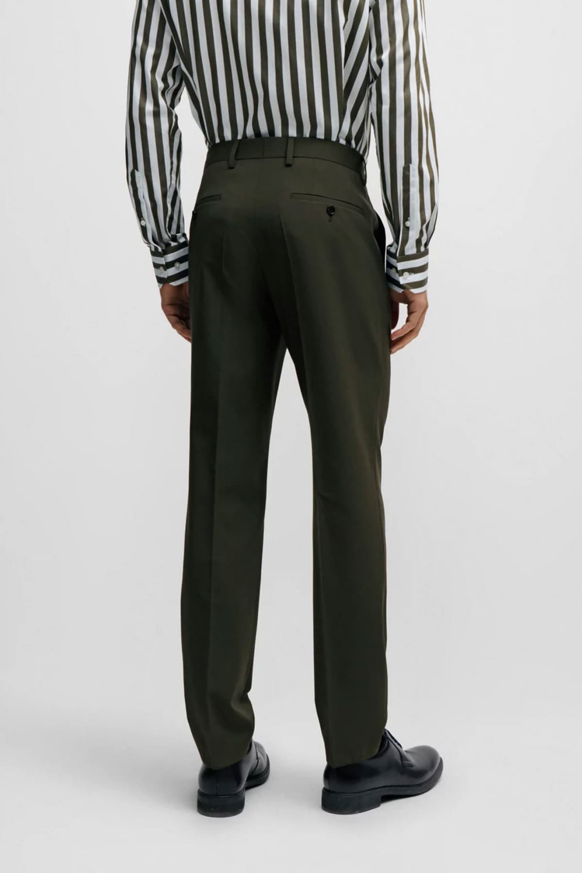 BOSS ΚΟΣΤΟΥΜΙ H-HUGE-2PCS-224 LANIFICIO TESSE BI-STRETCH SLIM FIT ΧΑΚΙ