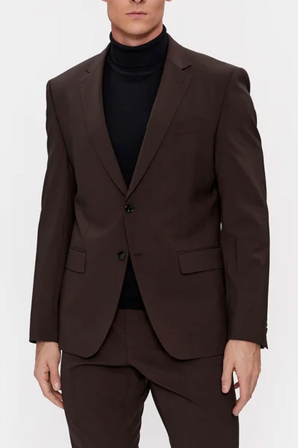 BOSS ΚΟΣΤΟΥΜΙ H-HUGE-2PCS-224 LANIFICIO TESSE BI-STRETCH SLIM FIT ΜΠΟΡΝΤΩ