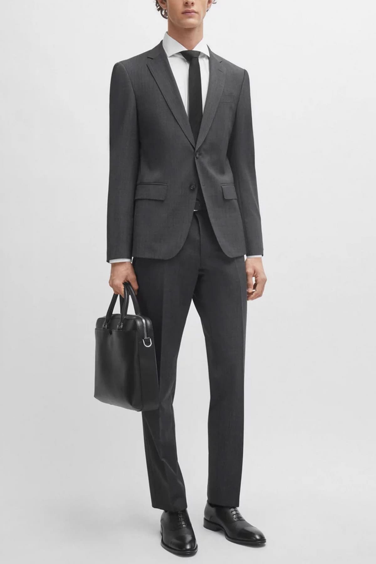 BOSS ΚΟΣΤΟΥΜΙ SLIM FIT H-HUGE-2PCS-224 ΓΚΡΙ