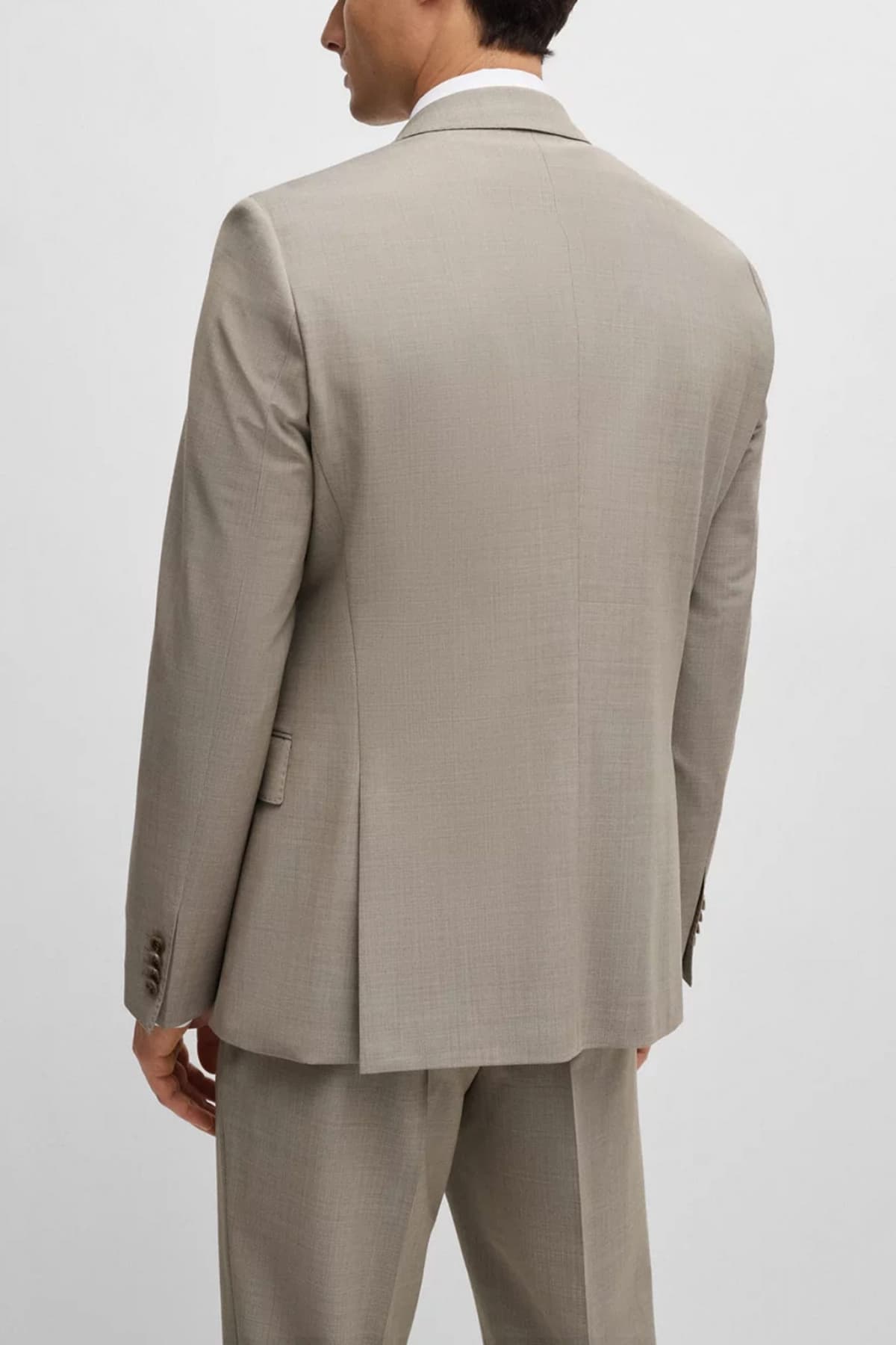 BOSS ΚΟΣΤΟΥΜΙ SLIM FIT H-HUGE-2PCS-224 ΜΠΕΖ