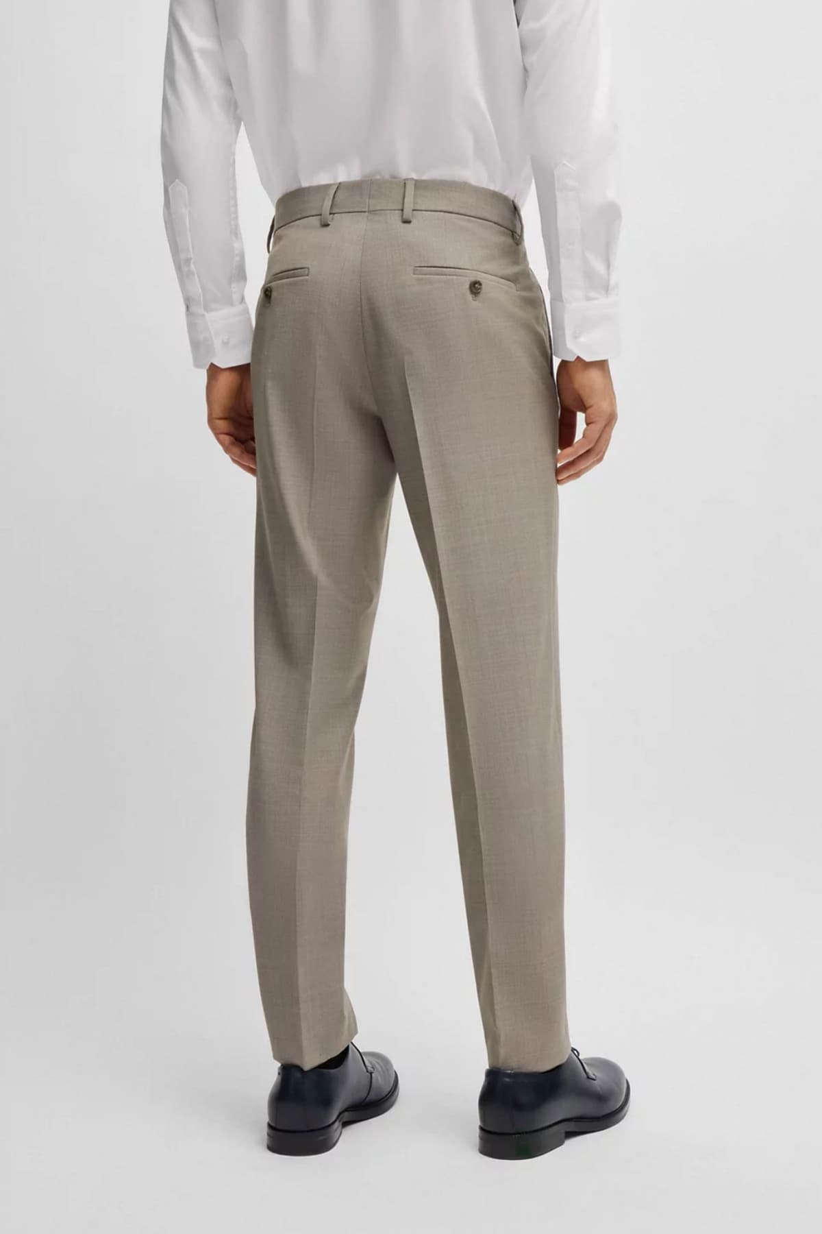 BOSS ΚΟΣΤΟΥΜΙ SLIM FIT H-HUGE-2PCS-224 ΜΠΕΖ