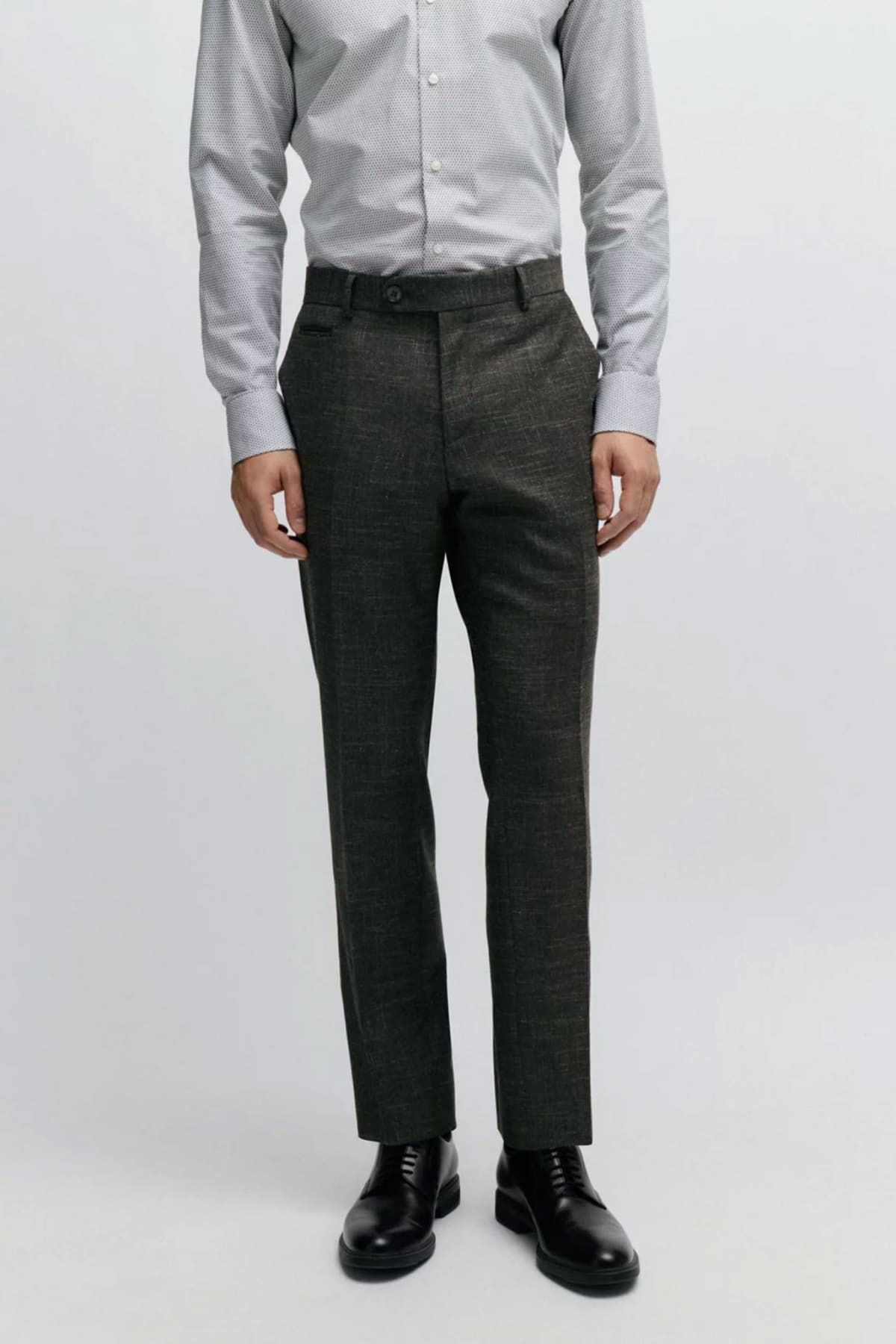 BOSS ΠΑΝΤΕΛΟΝΙ CHINO SLIM FIT H-GENIUS-241 ΧΑΚΙ