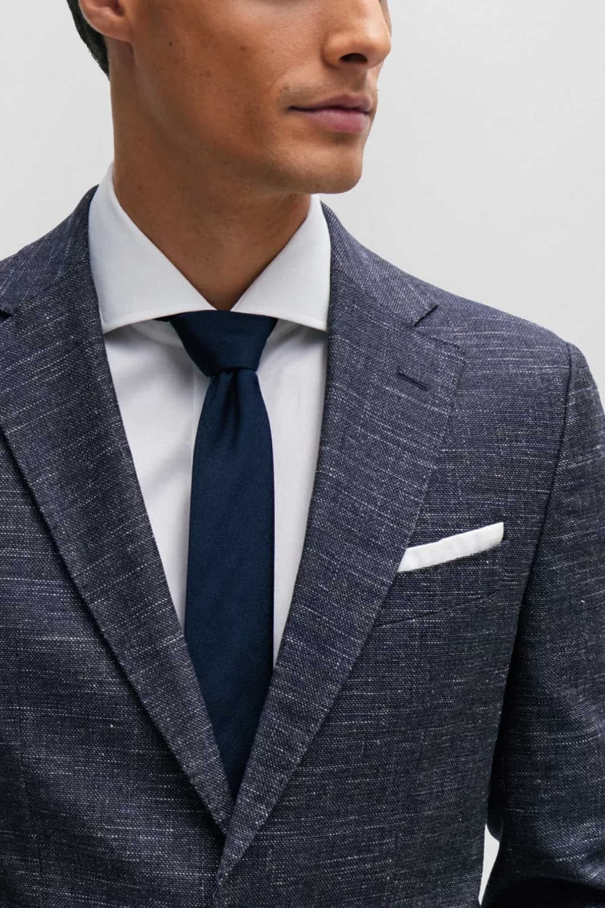 BOSS ΣΑΚΑΚΙ LANIFICIO TESSE BIELA STRETCH SLIM FIT H-HUTSON-233 ΜΠΛΕ