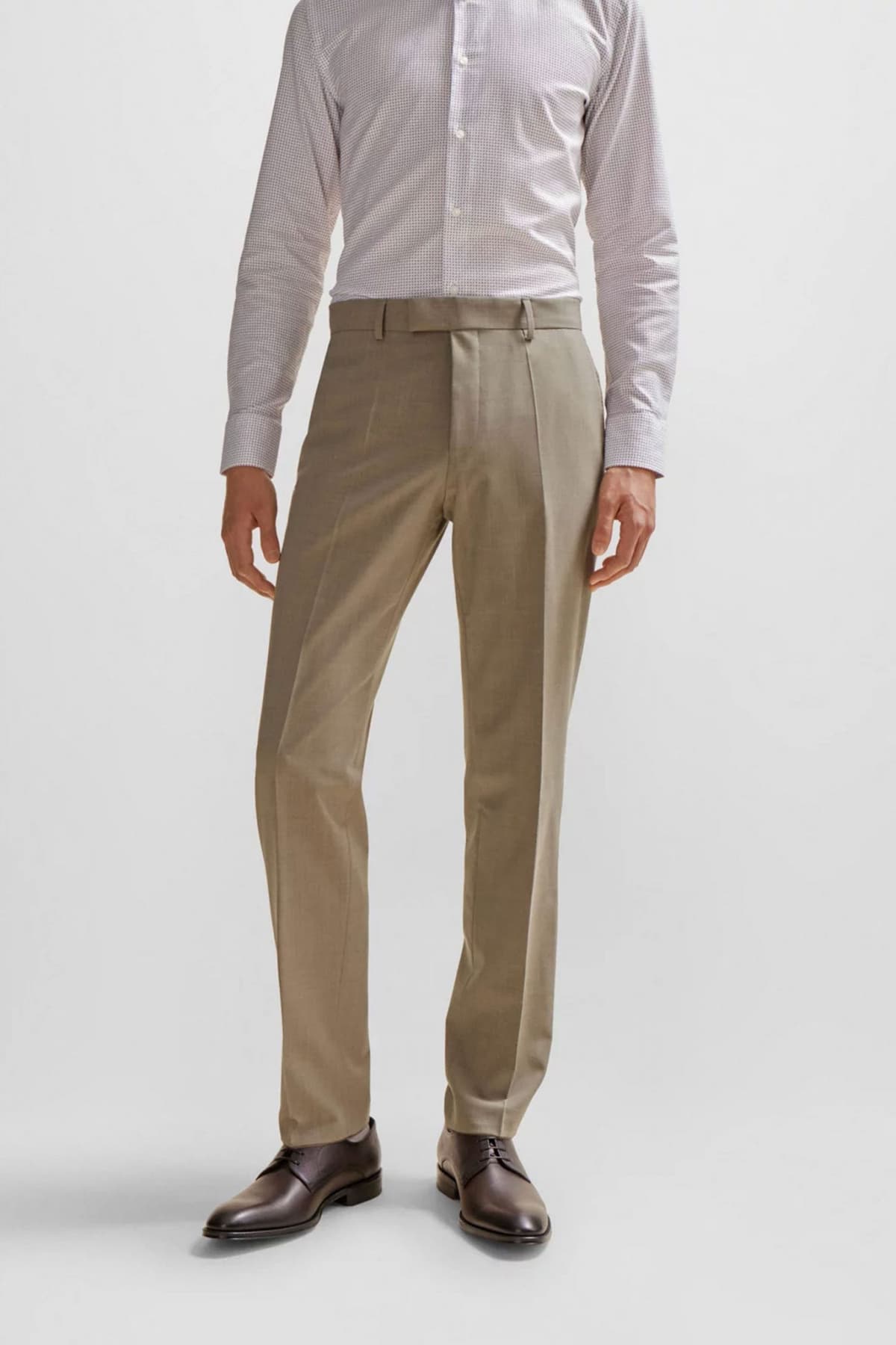 BOSS ΚΟΣΤΟΥΜΙ ΜΕ ΓΙΛΕΚΟ SUPER 120 BI-STRETCH GUABELLO 1815 H-JECKSON-3PCS-241 ΜΠΕΖ