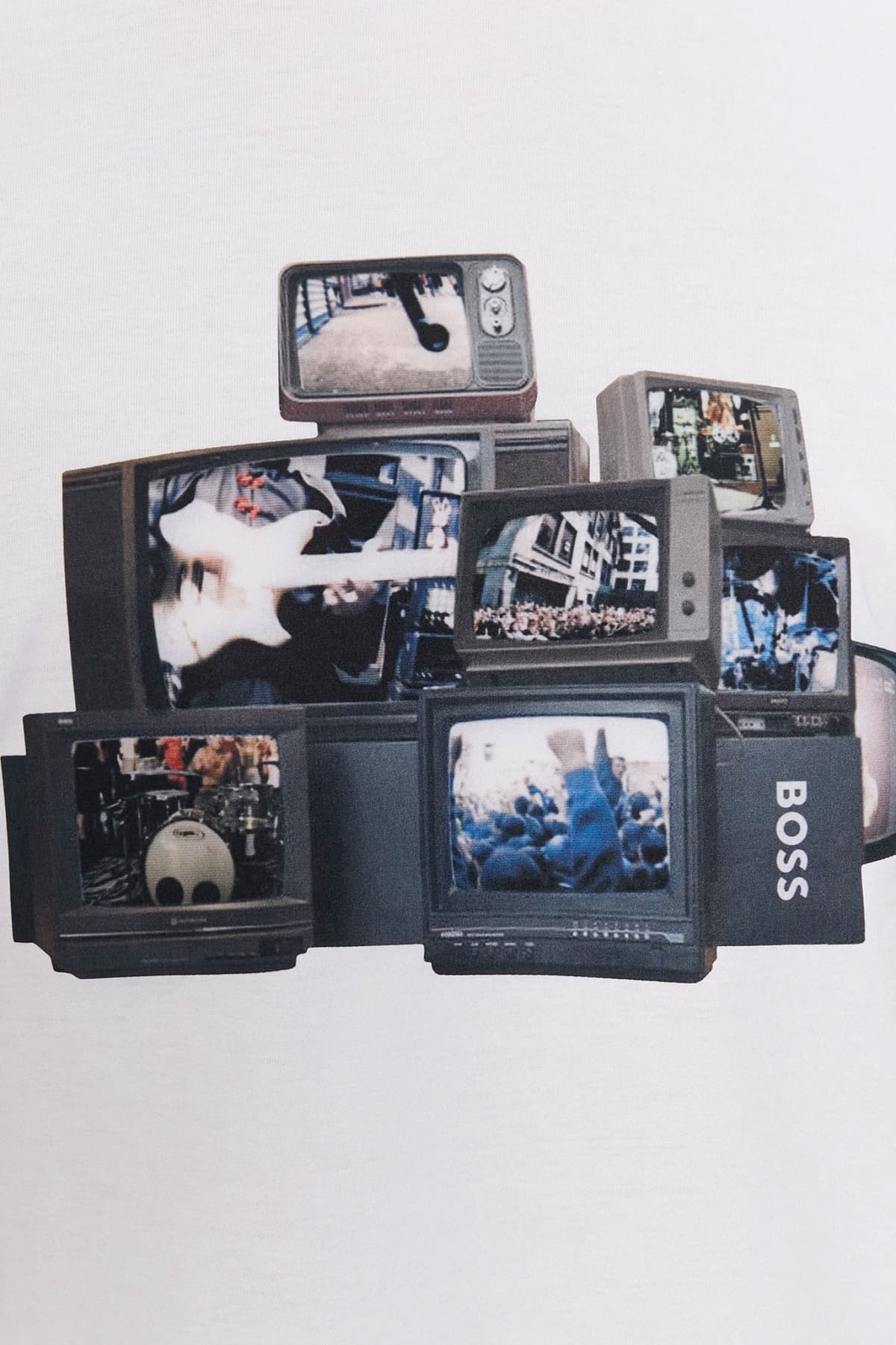 BOSS CASUAL T-SHIRT TEEMUSHROOM ΛΕΥΚΟ