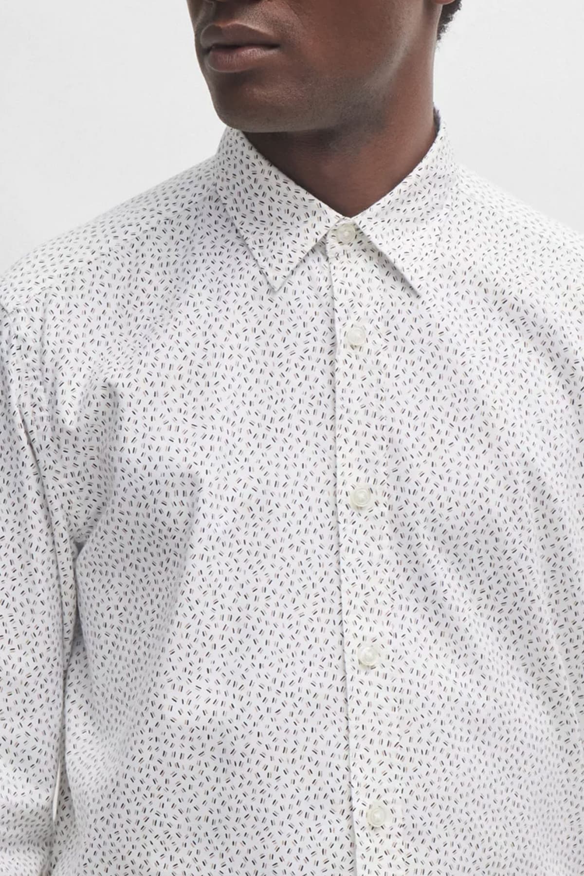 BOSS ΠΟΥΚΑΜΙΣΟ ΜΙΚΡΟΣΧΕΔΙΟ REGULAR FIT S-LIAM-KENTC1-233 ΛΕΥΚΟ-ΜΠΛΕ