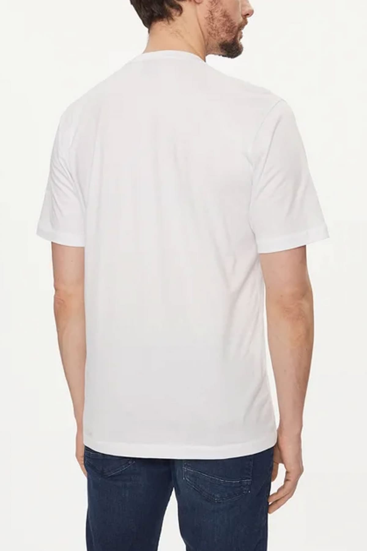 BOSS CASUAL T-SHIRT JERSEY TERETROLEO RELAXED FIT ΛΕΥΚΟ