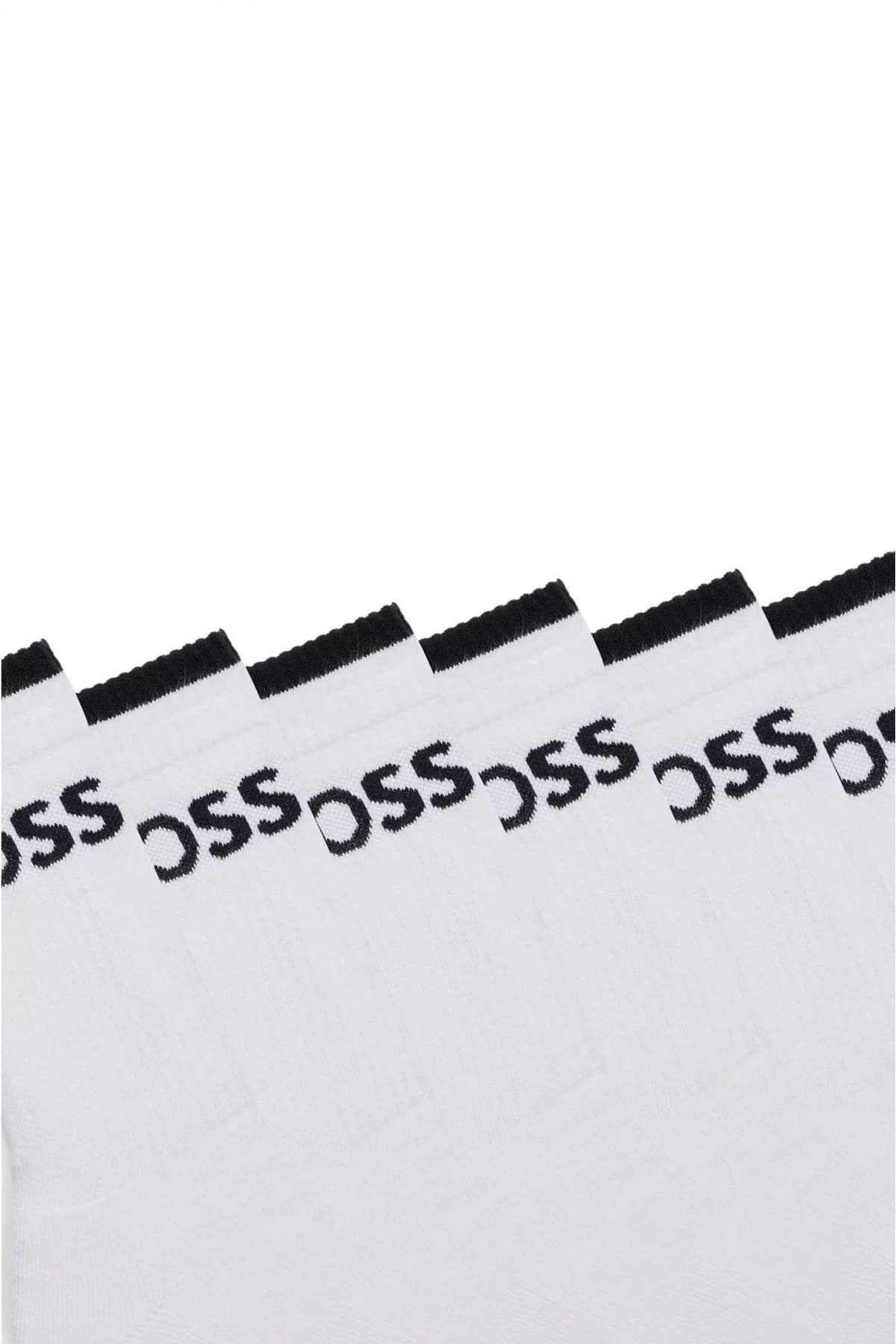 BOSS ΚΑΛΤΣΕΣ 6P OS STRIPE CC ΛΕΥΚΟ