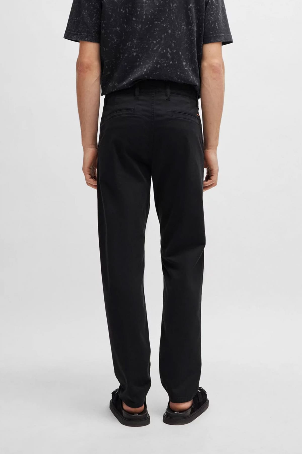 BOSS ΠΑΝΤΕΛΟΝΙ CHINO TAPERED FIT ΜΑΥΡΟ