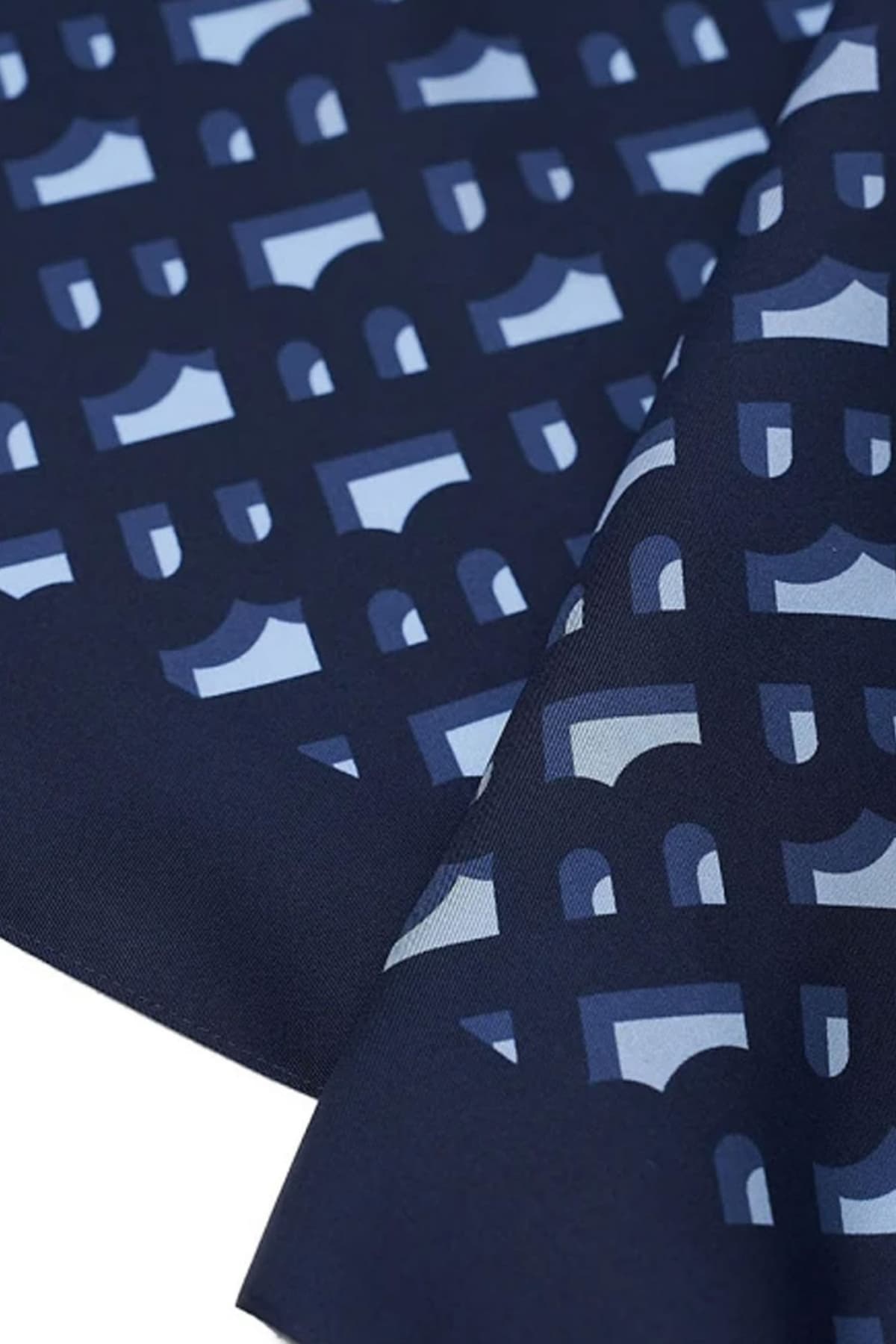 BOSS ΦΟΥΛΑΡΙ H-BANDANA 241 ΜΠΛΕ-ΣΙΕΛ