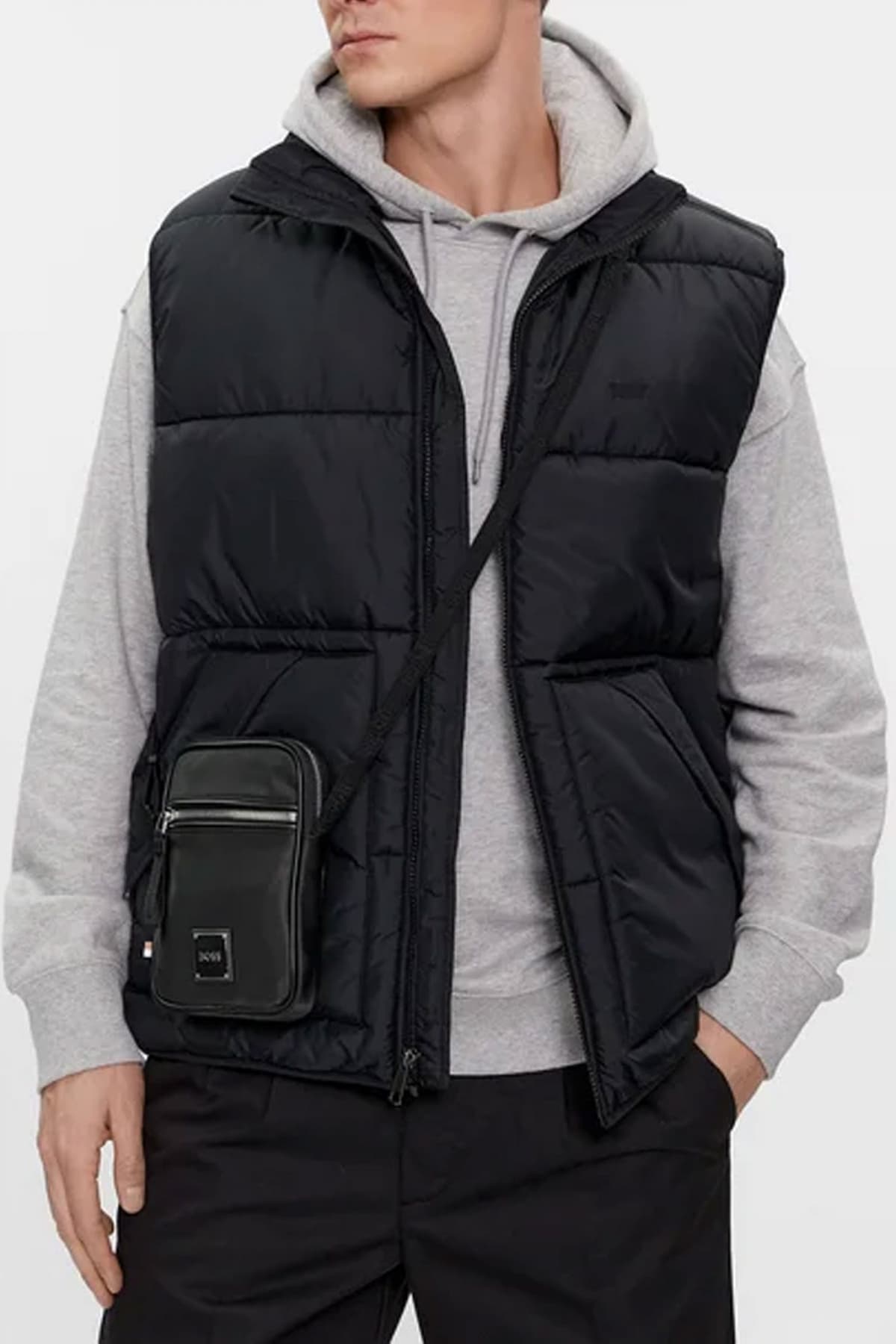 BOSS ΤΣΑΝΤΑΚΙ CROSS BODY LEMON A5 ΜΑΥΡΟ