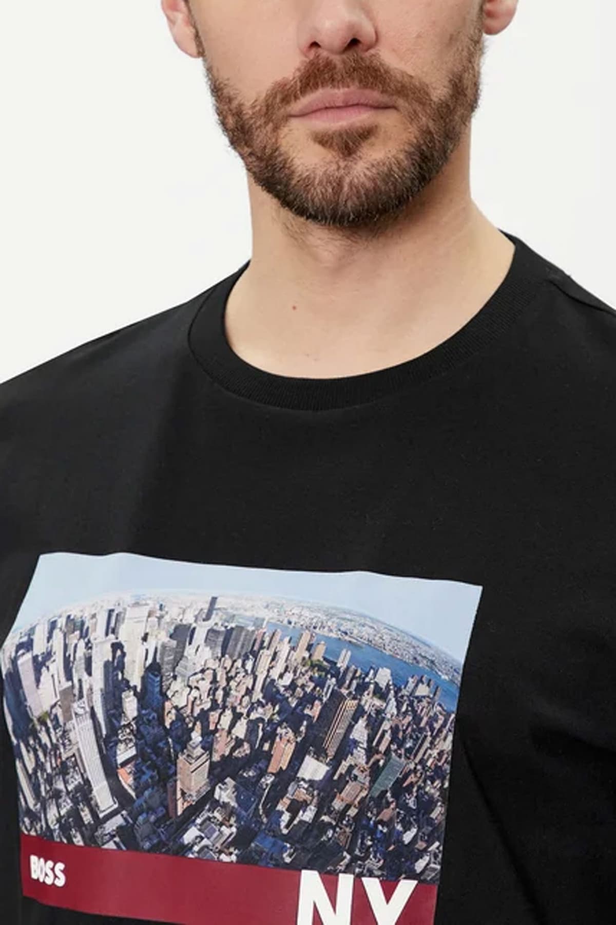 BOSS T-SHIRT JERSEY TIBURT 511 ΜΑΥΡΟ