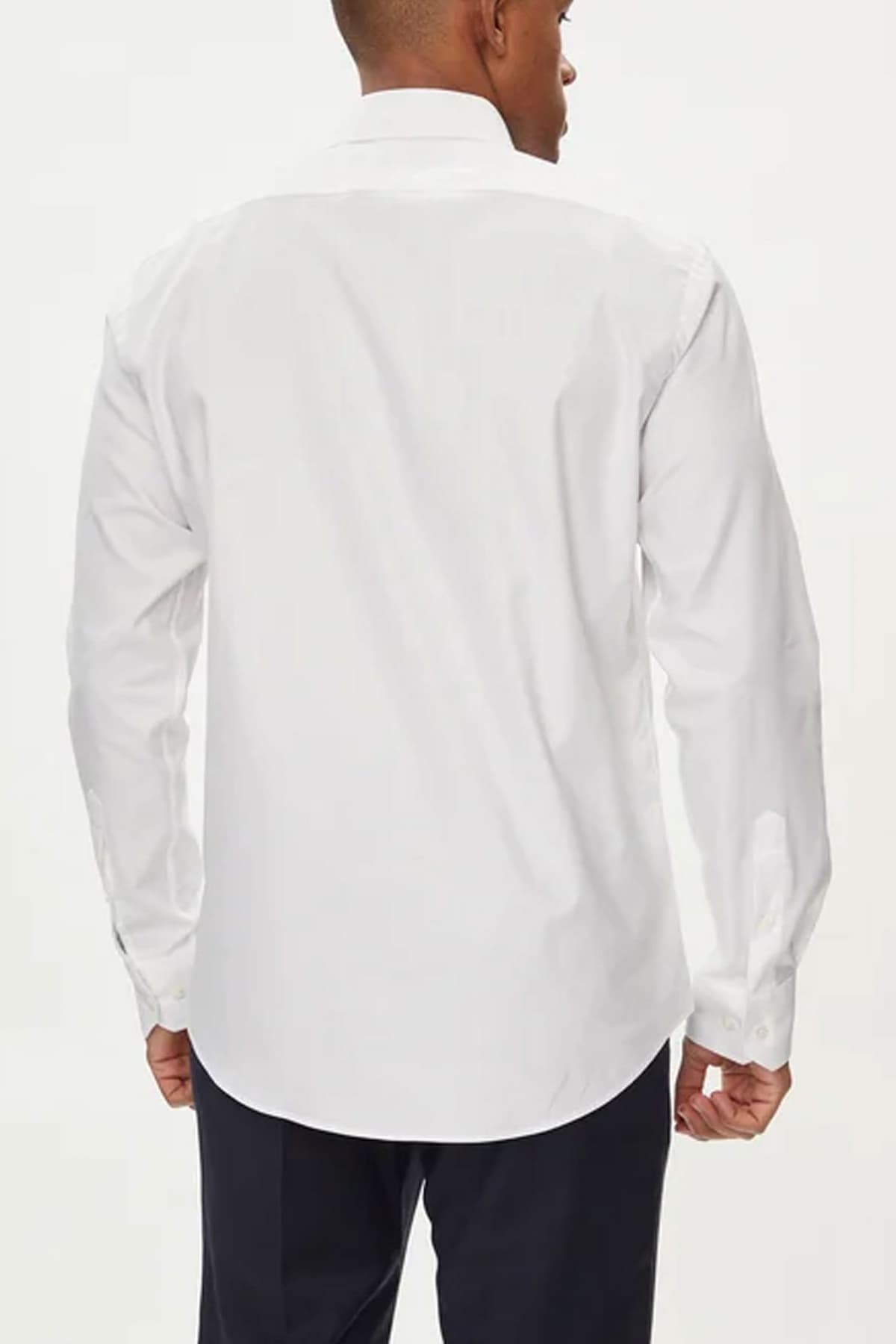 BOSS ΠΟΥΚΑΜΙΣΟ REGULAR FIT EASY IRON H-JOE-SPREAD-C1-222 ΛΕΥΚΟ