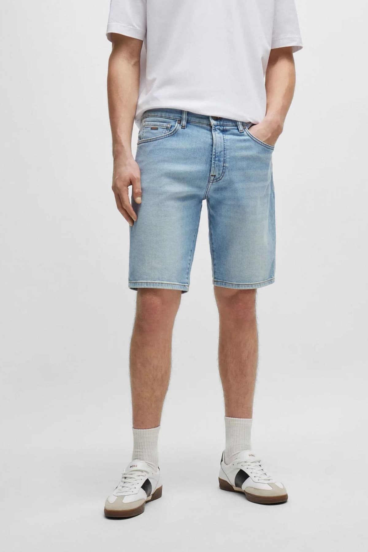 BOSS CASUAL ΒΕΡΜΟΥΔΑ JEANS RE.MAINE-SHORTS BC ΓΑΛΑΖΙΟ
