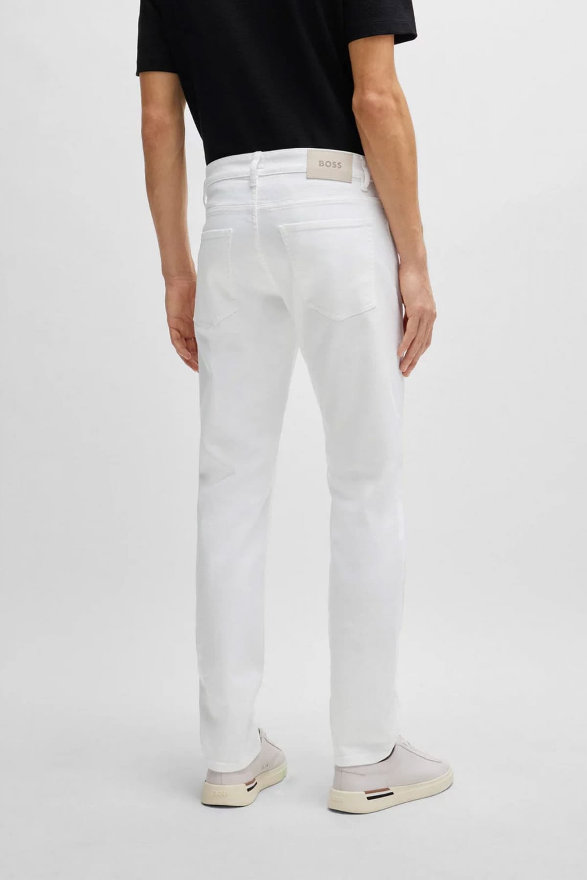 BOSS ΠΑΝΤΕΛΟΝΙ JEANS DELAWARE 3-1 SLIM FIT ΛΕΥΚΟ