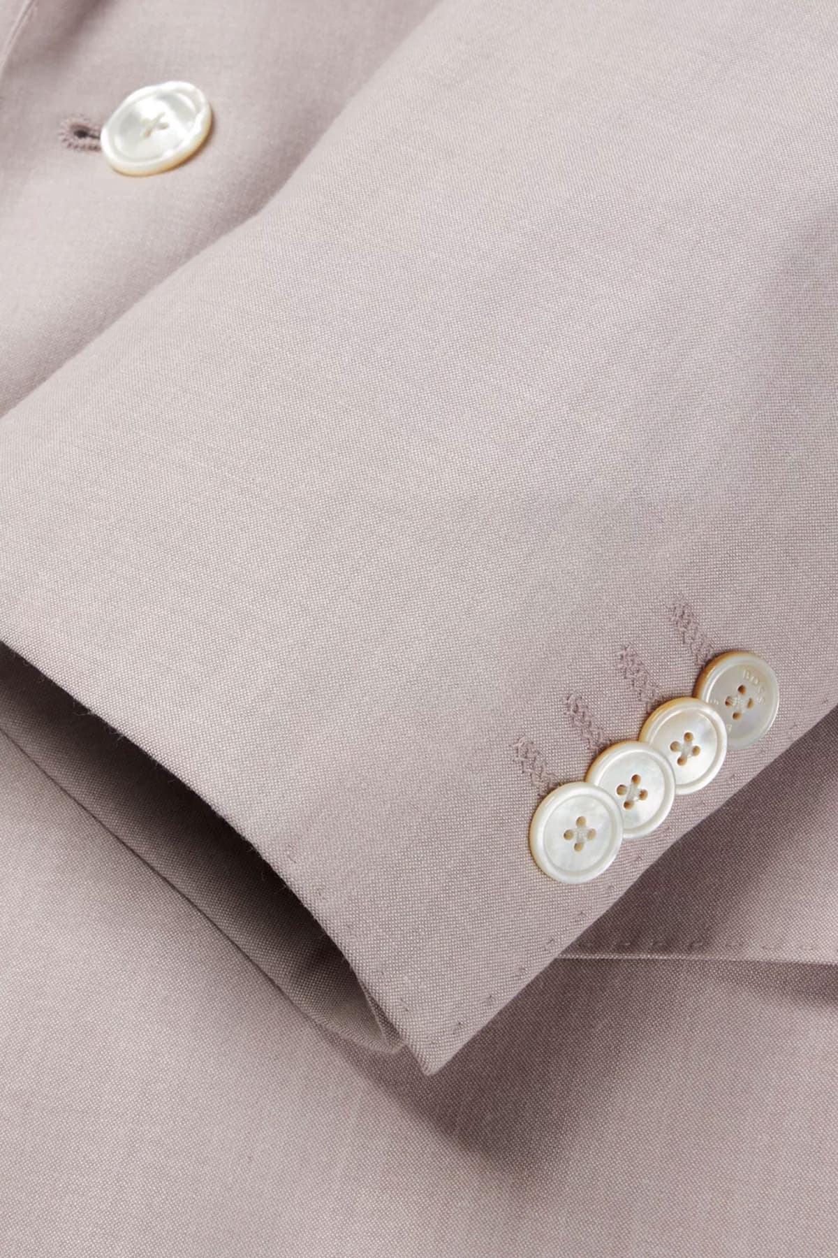 BOSS ΚΟΣΤΟΥΜΙ ΜΕ ΓΙΛΕΚΟ SLIM FIT H-HUGE-3PCS-232 LANIFICIO TESSE BIELLA STRETCH ΠΟΥΔΡΑ