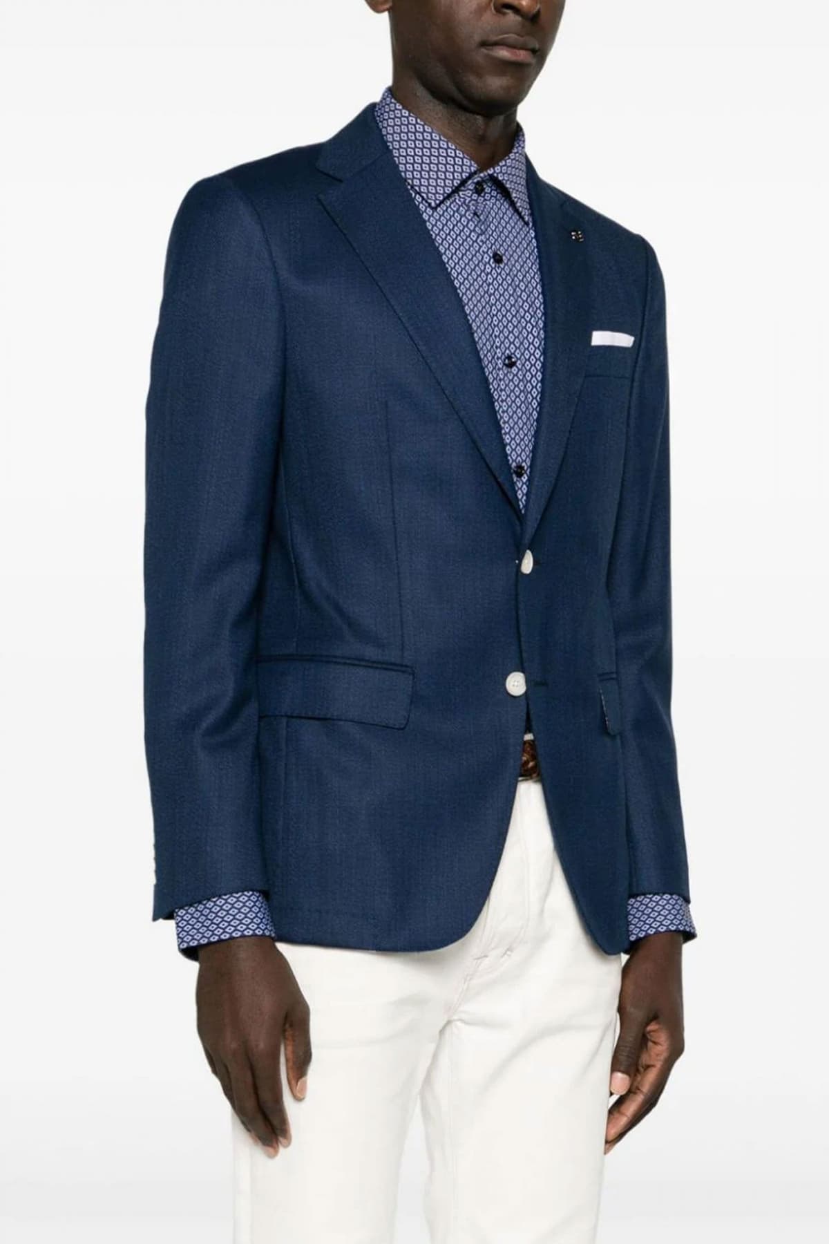 BOSS ΣΑΚΑΚΙ H-HUTSON-233 SLIM FIT ΜΠΛΕ