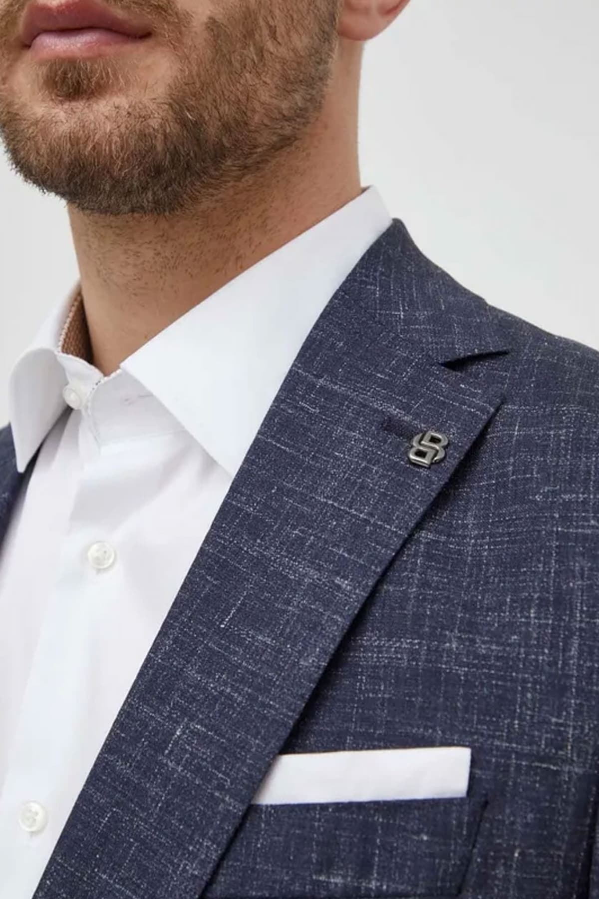 BOSS ΣΑΚΑΚΙ H-HANRY-233 SLIM FIT STRETCH MARGOTTO ΜΠΛΕ