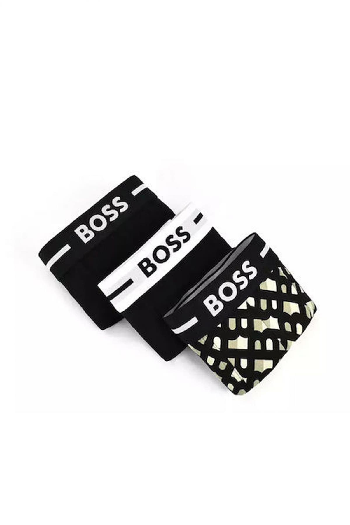 BOSS ΕΣΩΡΟΥΧΑ TRUNK 3P BOLD DESIGN ORGANIC COTTON STRETCH ΜΑΥΡΟ