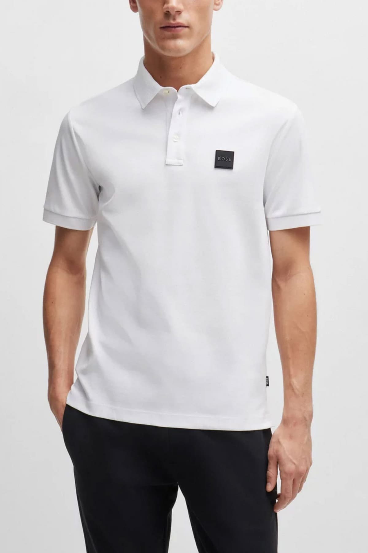 Men's Polo Shirts Boss White