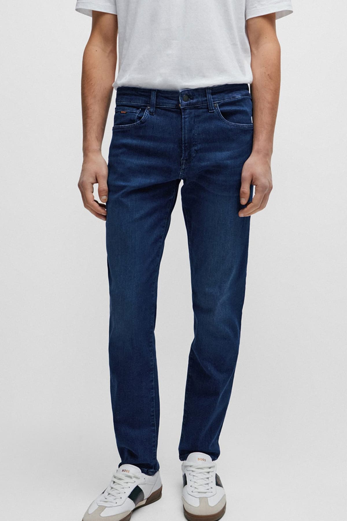 BOSS CASUAL ΠΑΝΤΕΛΟΝΙ JEANS DELAWARE BC-C SLIM FIT SOFT MOTION ΜΠΛΕ