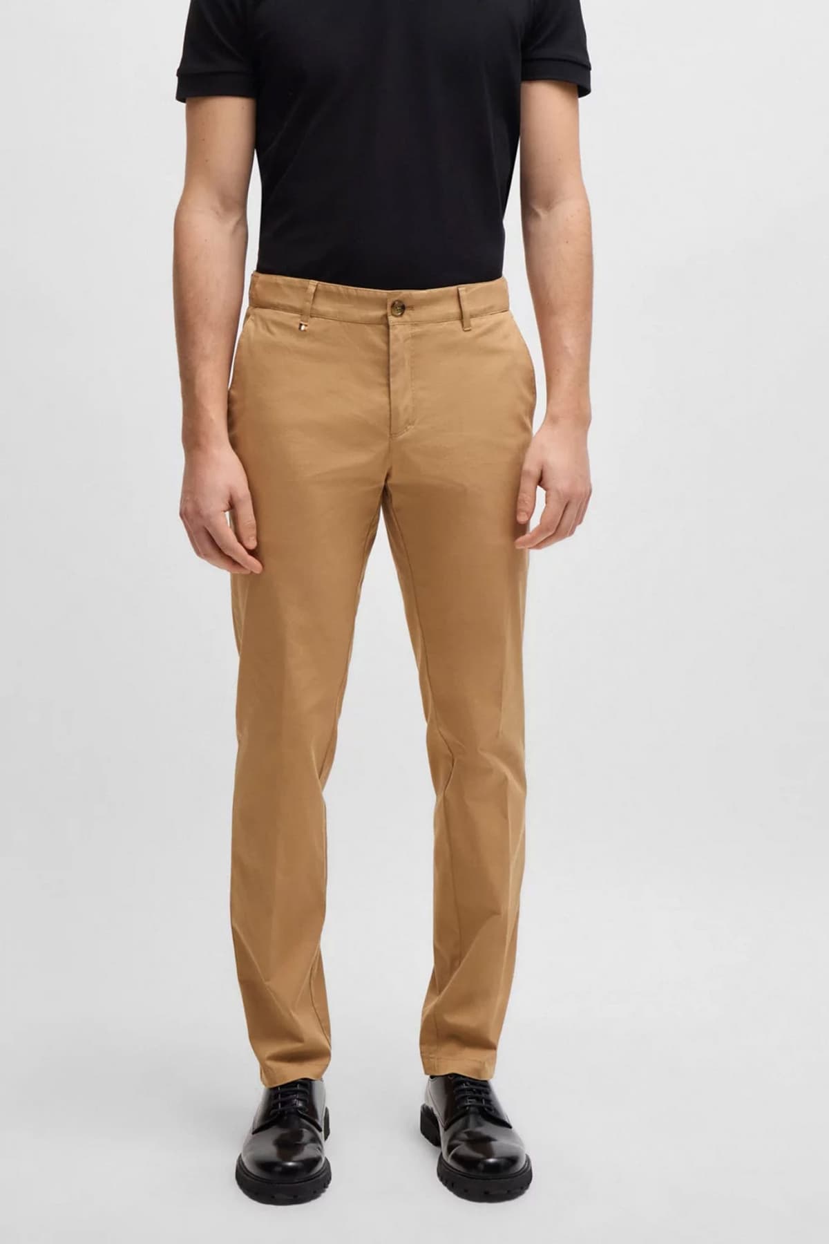 BOSS ΠΑΝΤΕΛΟΝΙ CHINO SLIM FIT C-GENIUS-242F ΜΠΕΖ